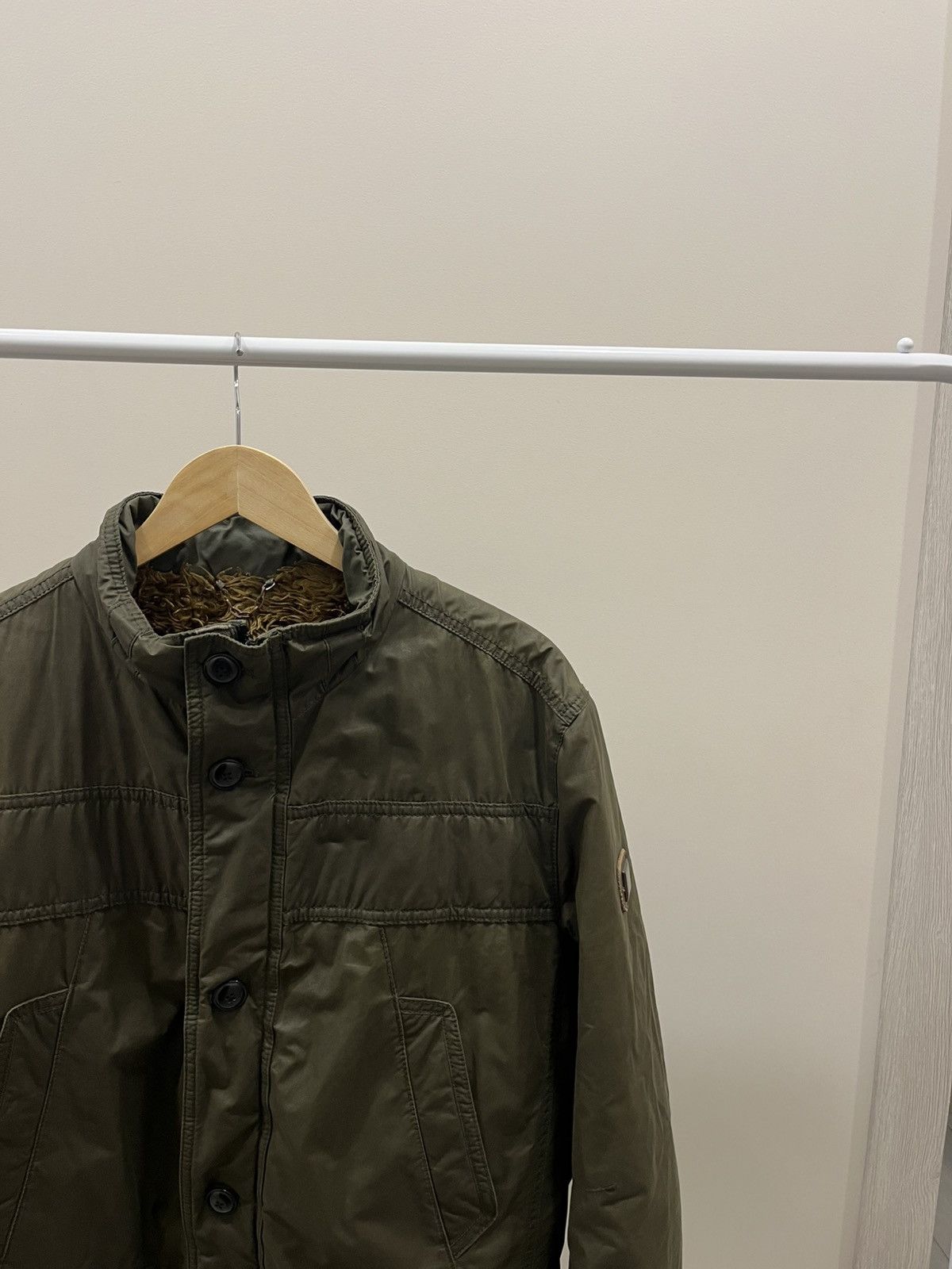 Leather Vintage Hugo Boss 90s Archive Military Jacket Leather Waxed Size US L / EU 52-54 / 3 - 4 Thumbnail
