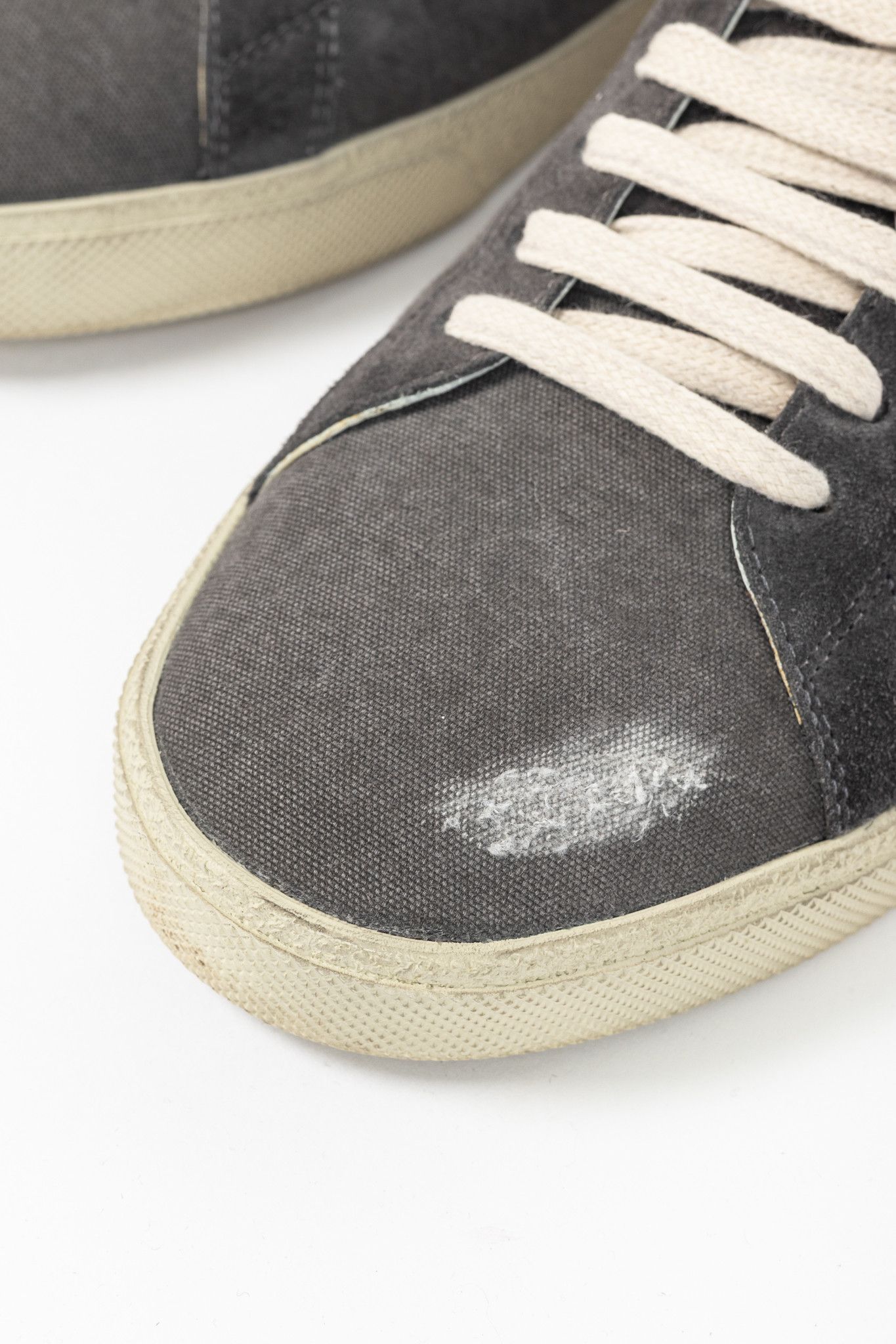 Saint Laurent Paris Saint Laurent Court Classic SL/06 Distressed Sneakers Size US 6 / EU 39 - 7 Thumbnail
