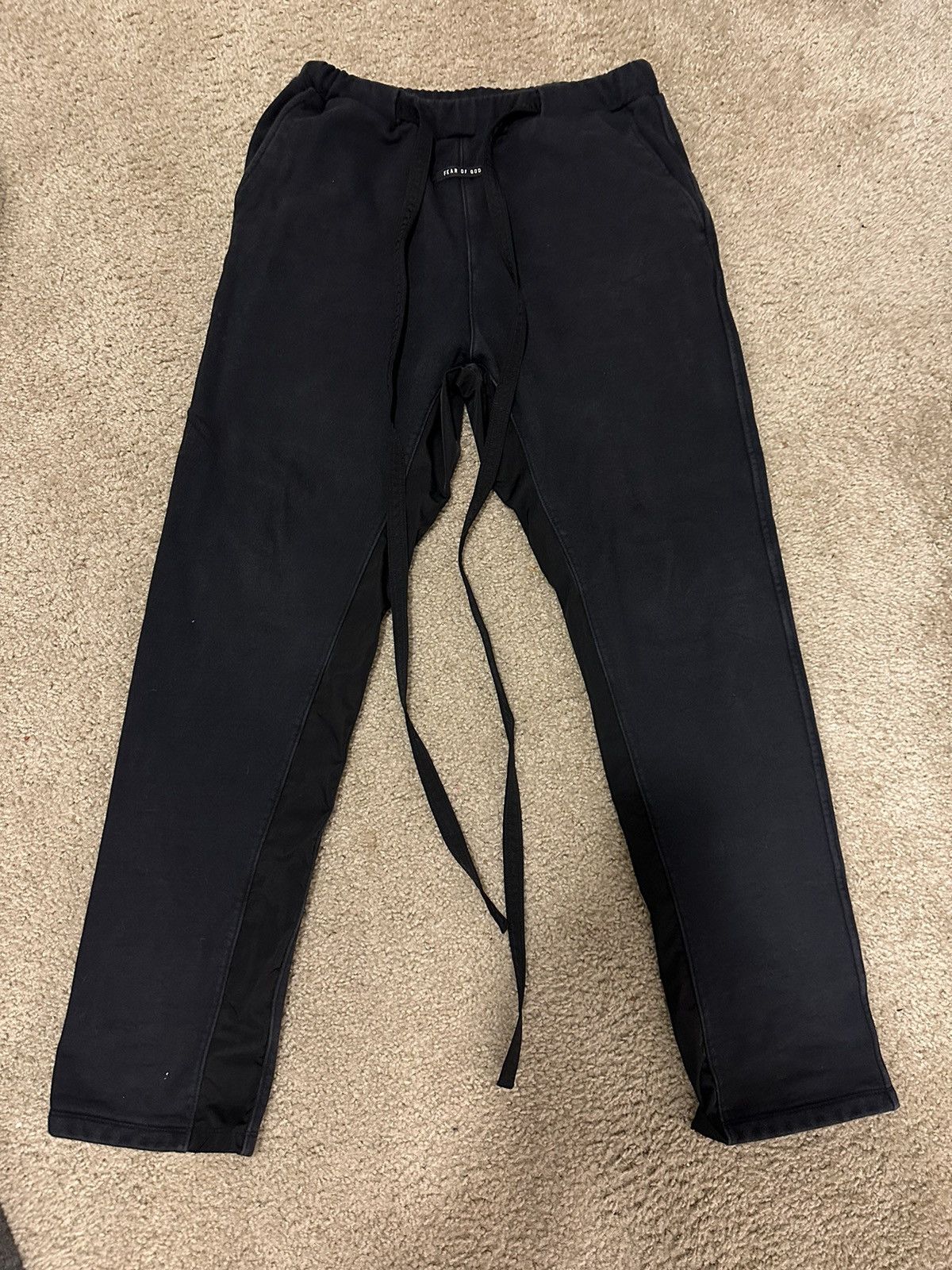 Fear of God Sixth Collection Faded Black Lounge Bottoms/Sweatpants