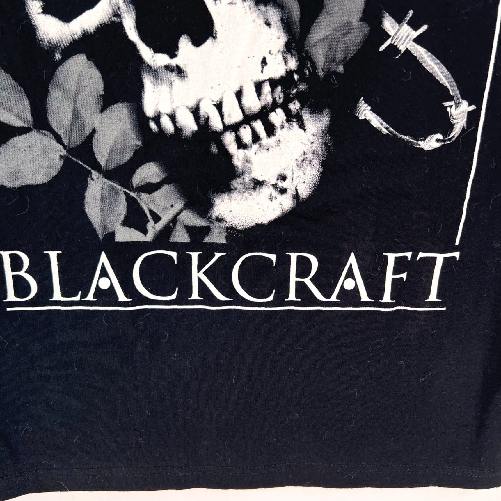 Vintage VINTAGE Black Craft T-Shirt Men Adult Medium Crew Neck Short Sleeve Graphic Skull Red Rose Casual Tee Black 2 Sided 90s Size US M / EU 48-50 / 2 - 4 Thumbnail