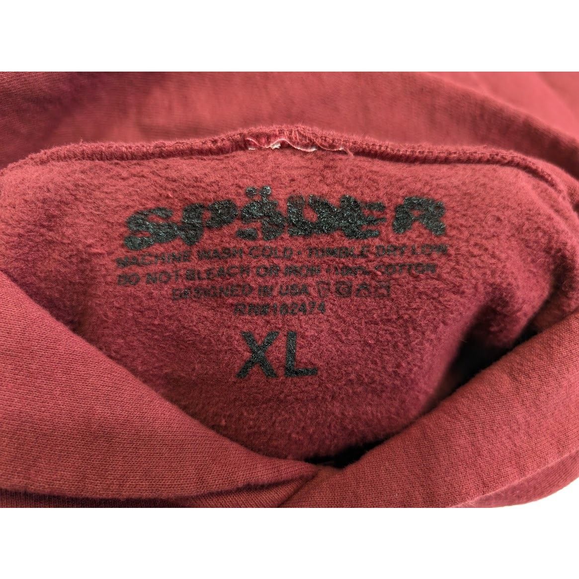 Sp5der o1rshd1 SP5DER Logo Hoodie in Maroon Size US XL / EU 56 / 4 - 16 Thumbnail