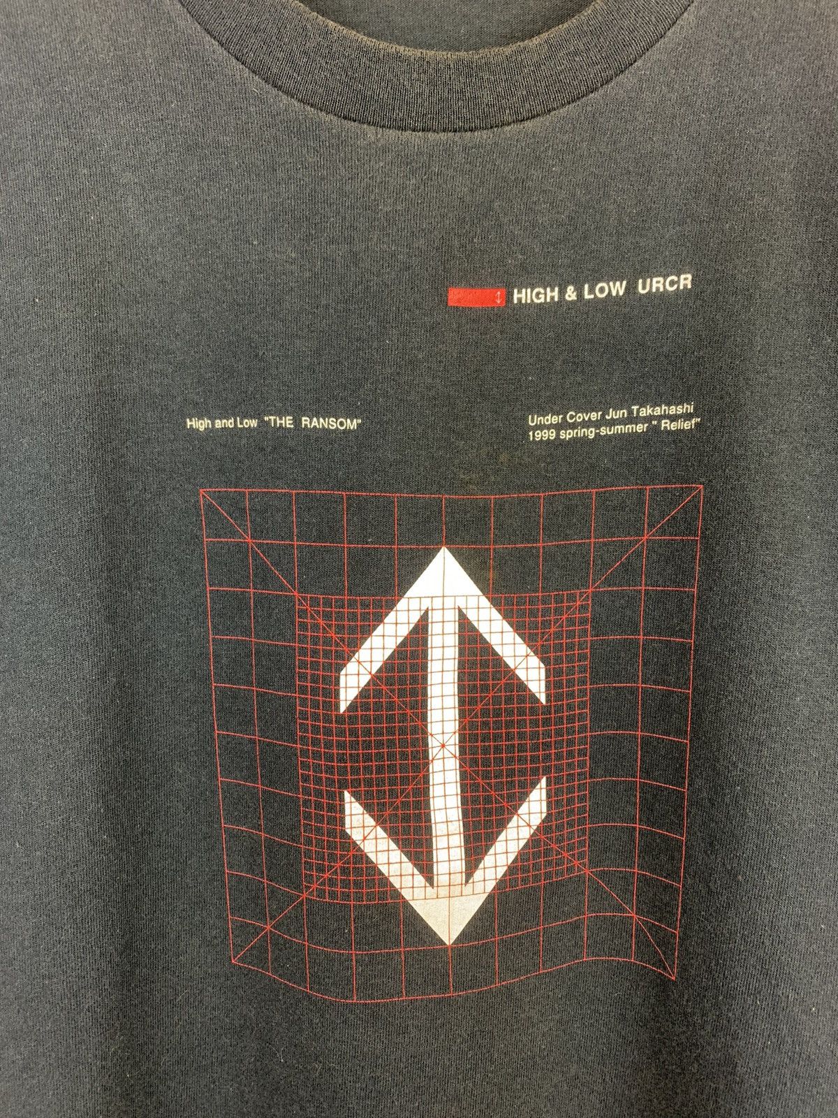 Undercover SS99 “Relief” High and Low single stitch tee Size US M / EU 48-50 / 2 - 3 Thumbnail