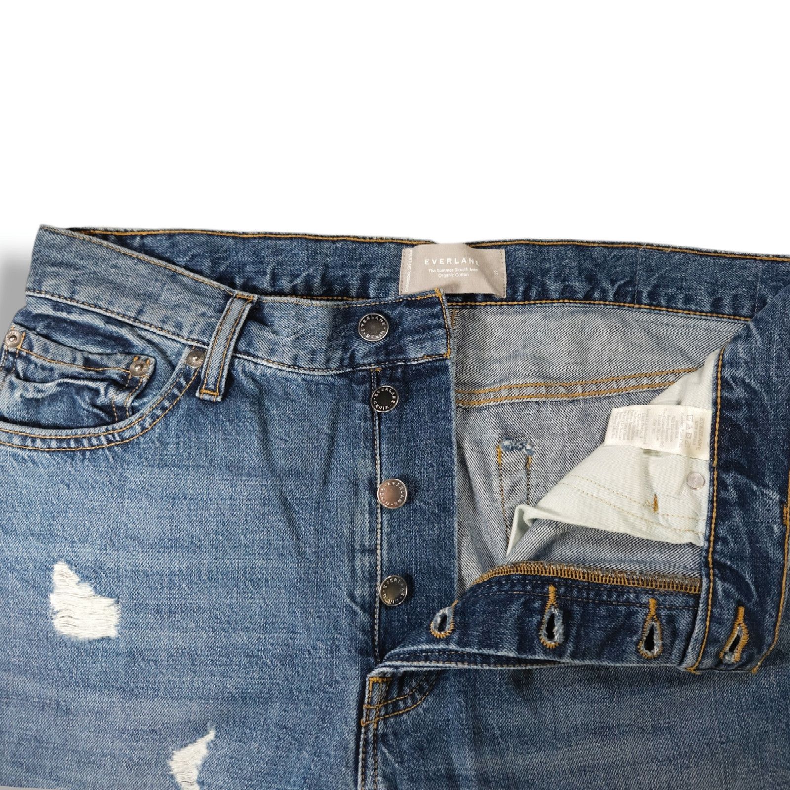 Everlane NWOT Everlane The Summer Slouch Crop Jeans Sz. 27x25 Blue Size 27" / US 4 / IT 40 - 7 Thumbnail
