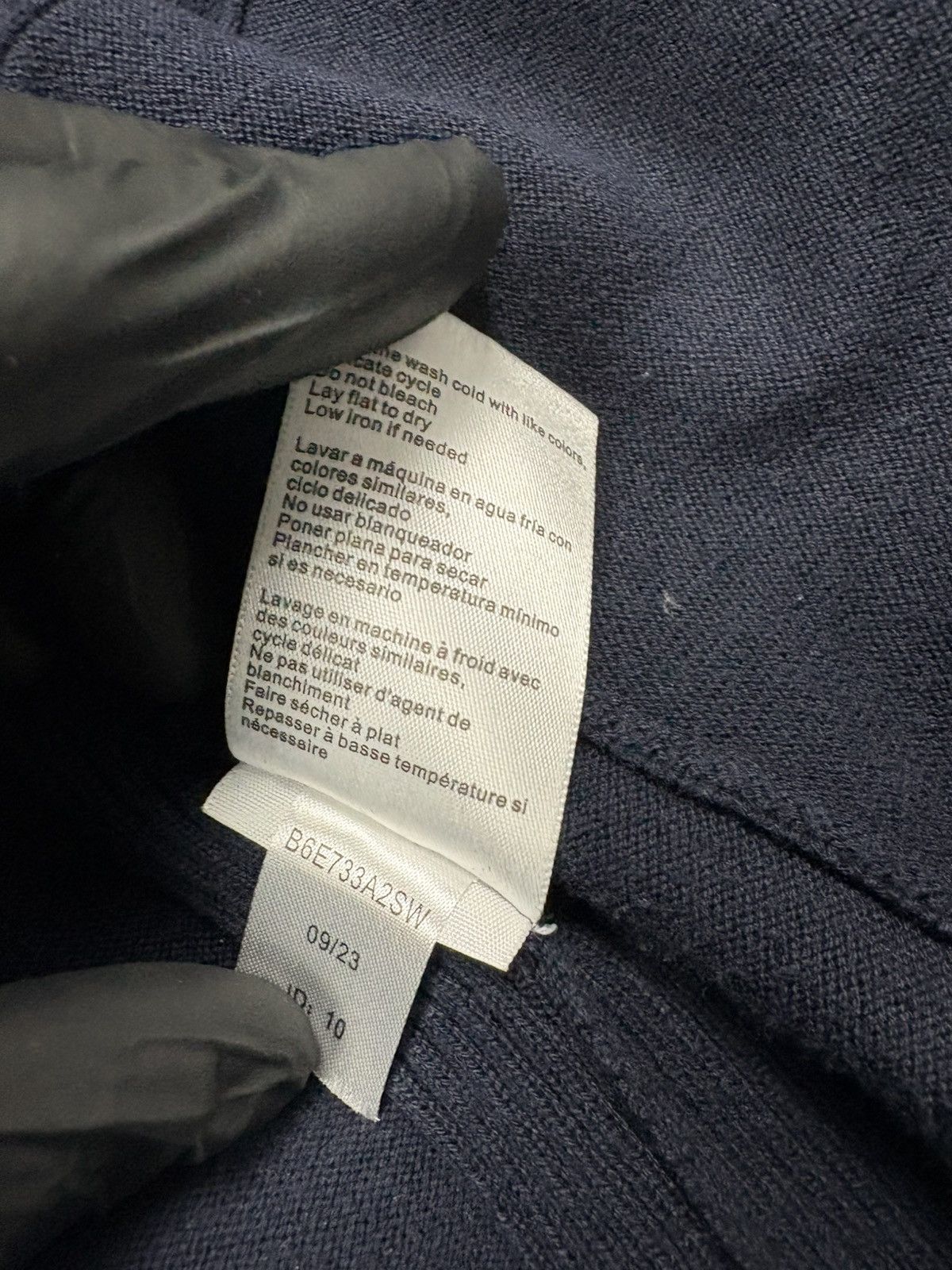 Psycho Bunny Psycho Bunny Navy Zip Up Merino Wool Cotton Knit Jacket M-L Size US L / EU 52-54 / 3 - 12 Thumbnail
