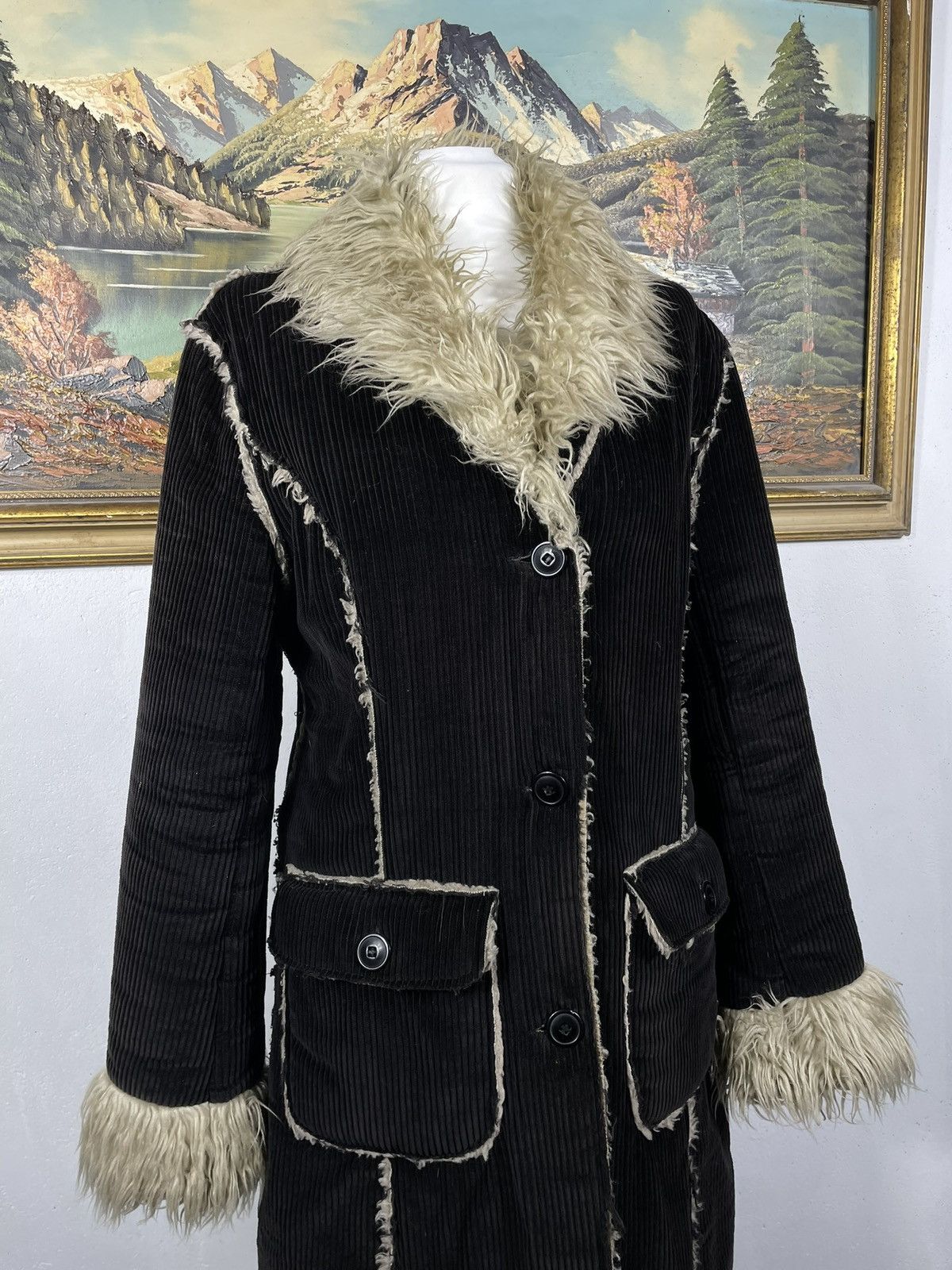 If Six Was Nine × Le Grande Bleu (L.G.B.) Button Ups Coat Avant Garde Affliction Grunge Retro 00s Size XL / US 12-14 / IT 48-50 - 3 Thumbnail