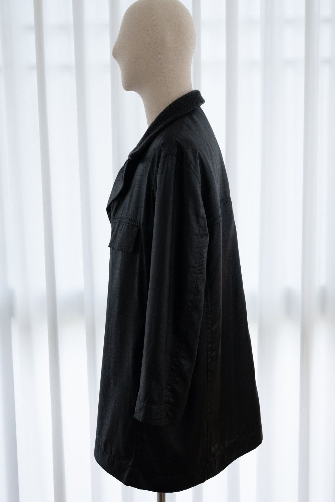 Issey Miyake 1980s Issey Miyake Permanente Faux Leather Jacket Size US XL / EU 56 / 4 - 4 Thumbnail