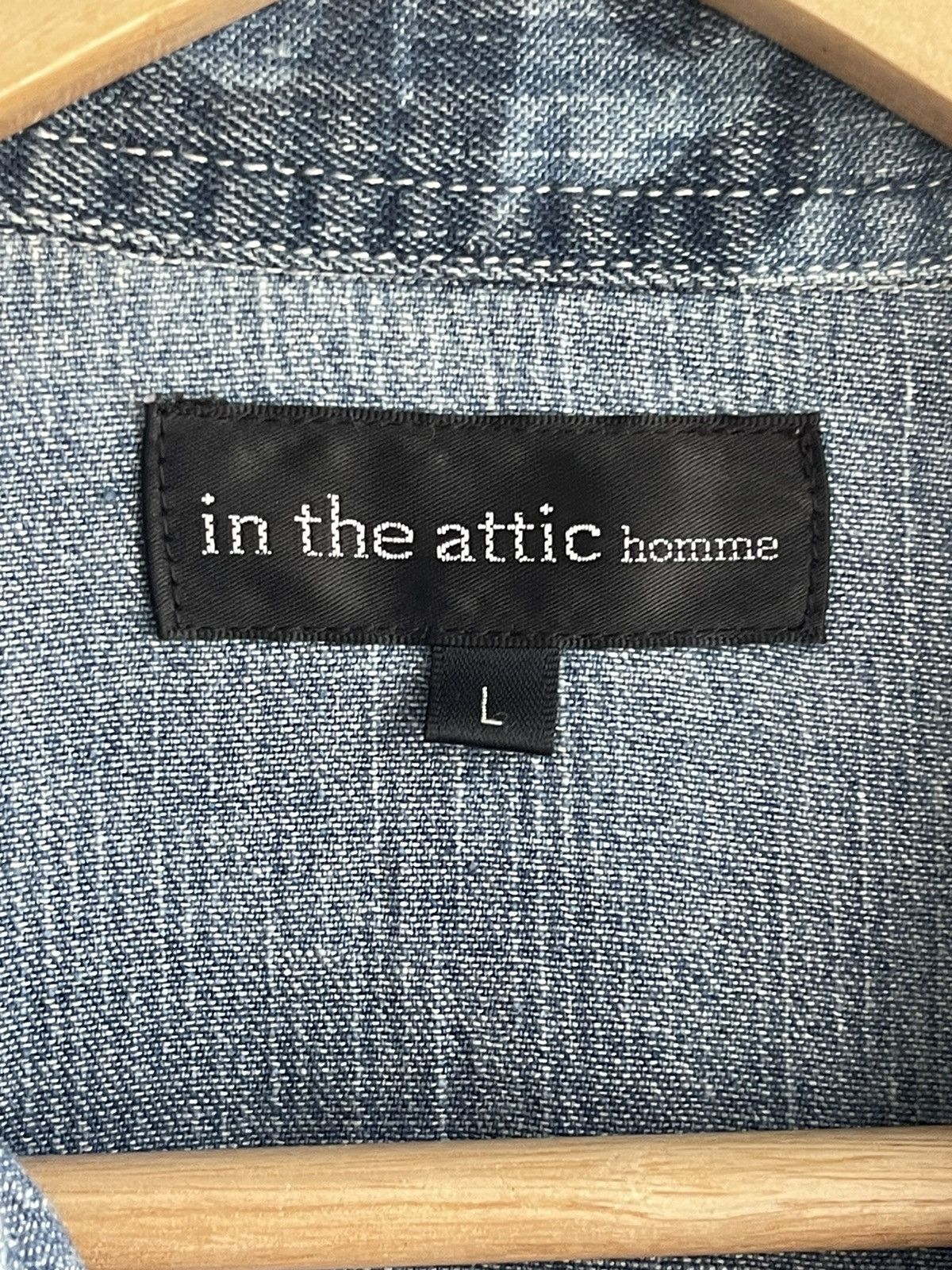 Hysteric Glamour × In The Attic × Japanese Brand Punk🔥In the Attic Homme Camouflage Denim Button up Shirt Size US M / EU 48-50 / 2 - 18 Thumbnail
