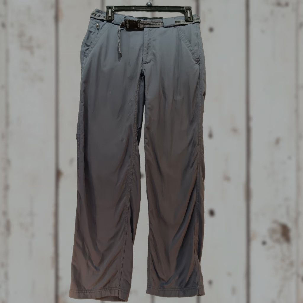 Vintage Duluth Flex Dry On The Fly Pants Men Large Gray Nylon Spandex Belted Relaxed Straight Front Size US 33 - 1 Thumbnail