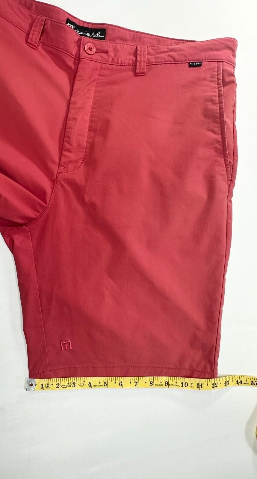 Nike Travis Mathew Flat Front Chino Shorts Red Mens 40 Size US 40 / EU 56 - 6 Thumbnail