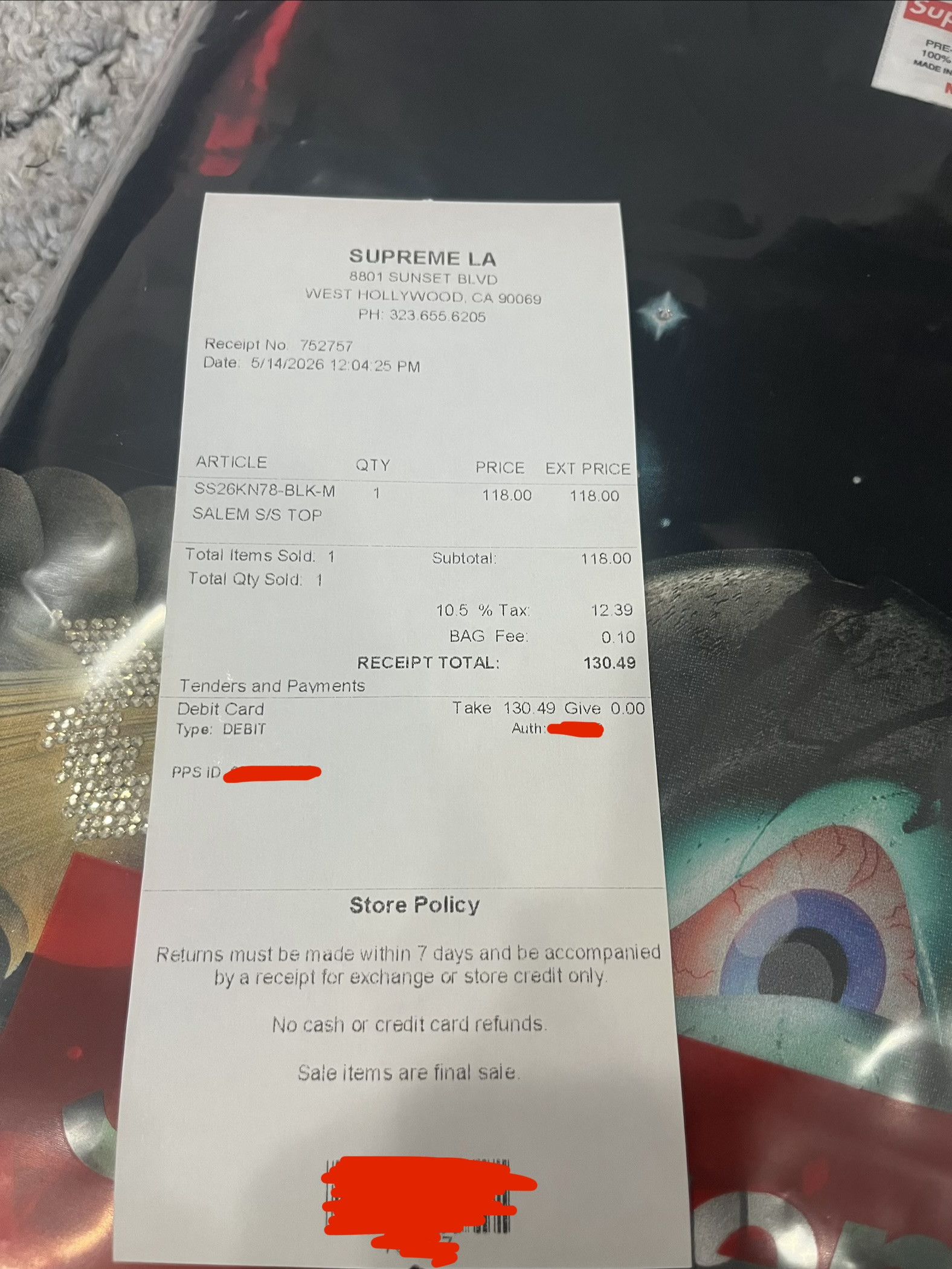 Supreme SUPREME X SALEM TOP Size US M / EU 48-50 / 2 - 7 Thumbnail