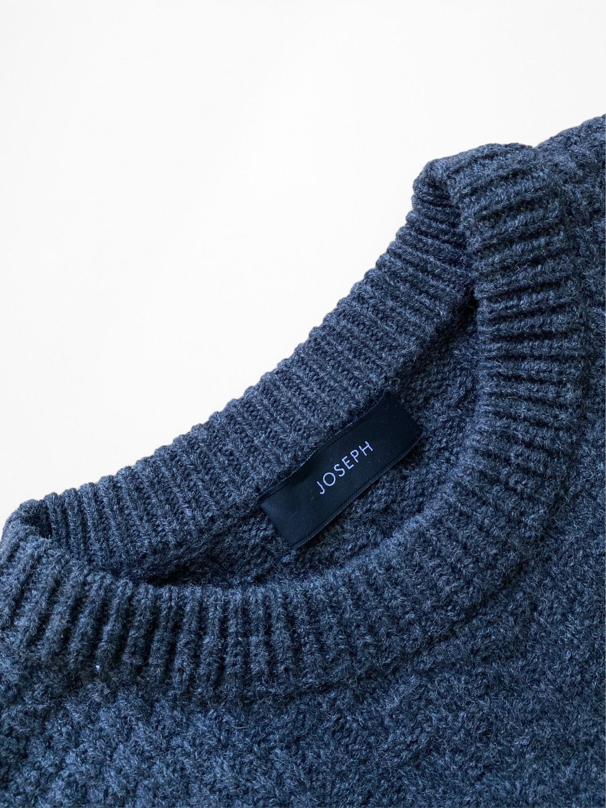 Joseph Joseph Crew NK LS Texture Wool Knit sweater Size US S / EU 44-46 / 1 - 8 Thumbnail