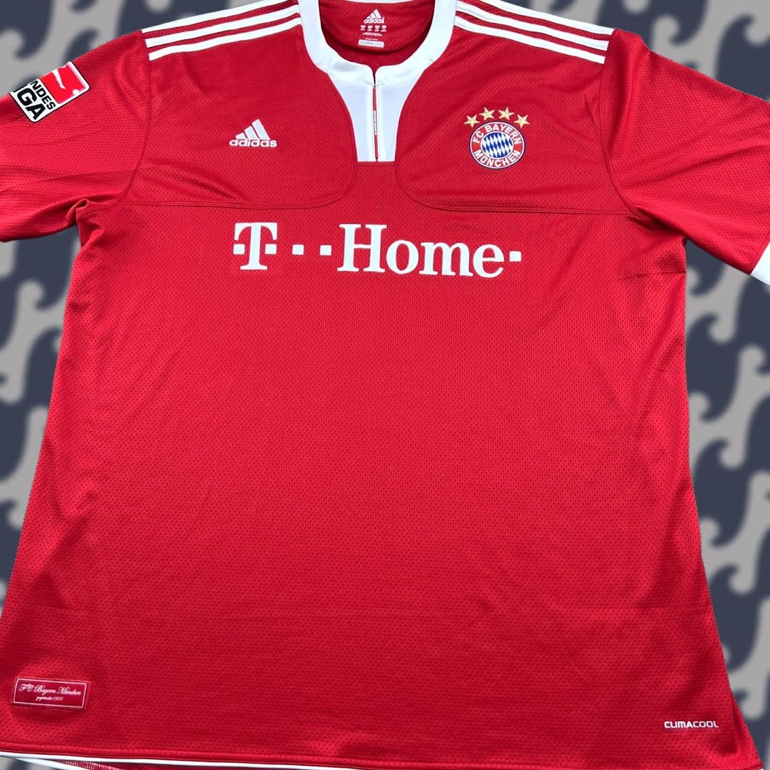 Adidas Bayern Munich 2009 2010 Home Football Jersey Mens 3XL Adidas Red Size US XXL / EU 58 / 5 - 1 Thumbnail