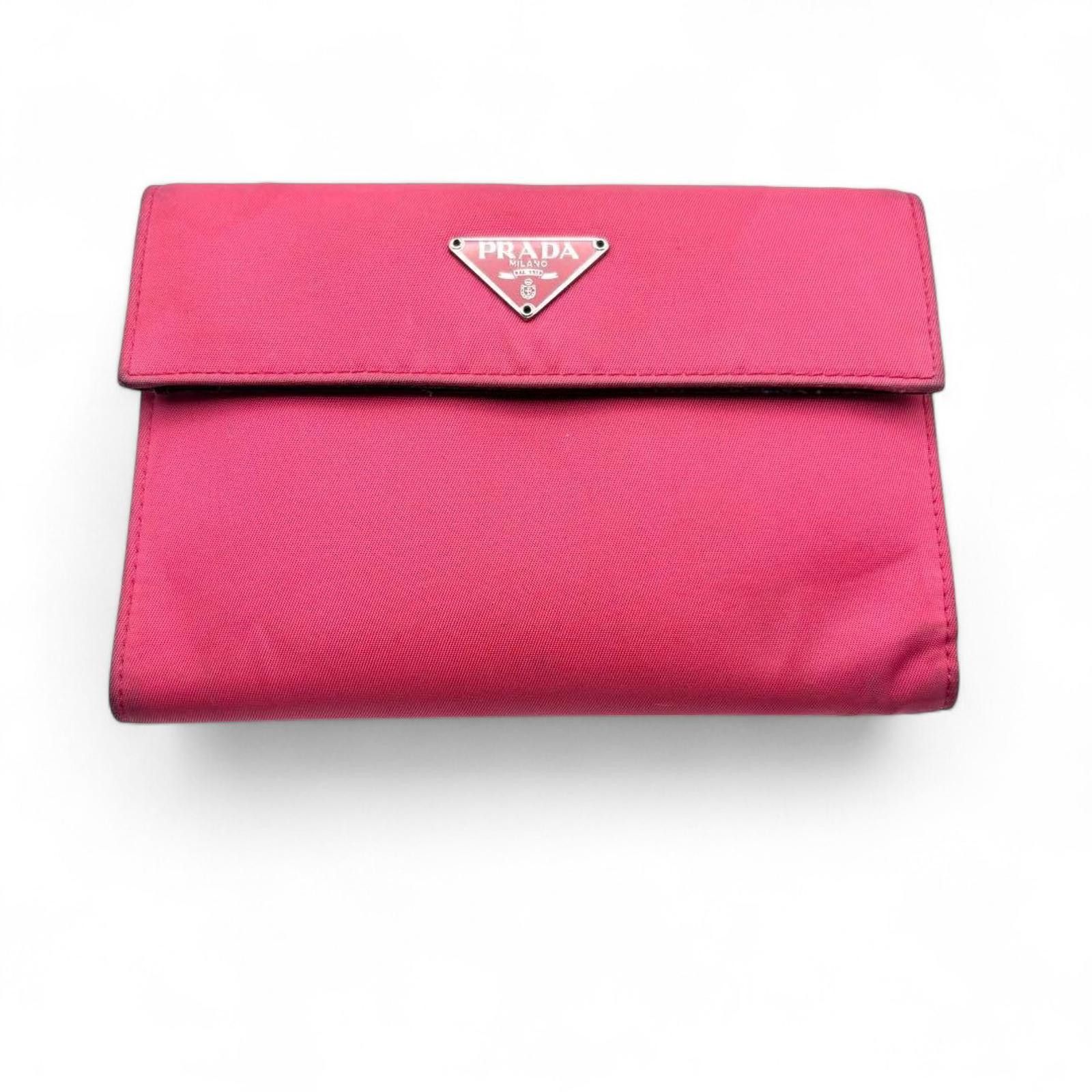 Prada Prada - Pink Women's Wallet Triangle Logo Size ONE SIZE - 3 Thumbnail