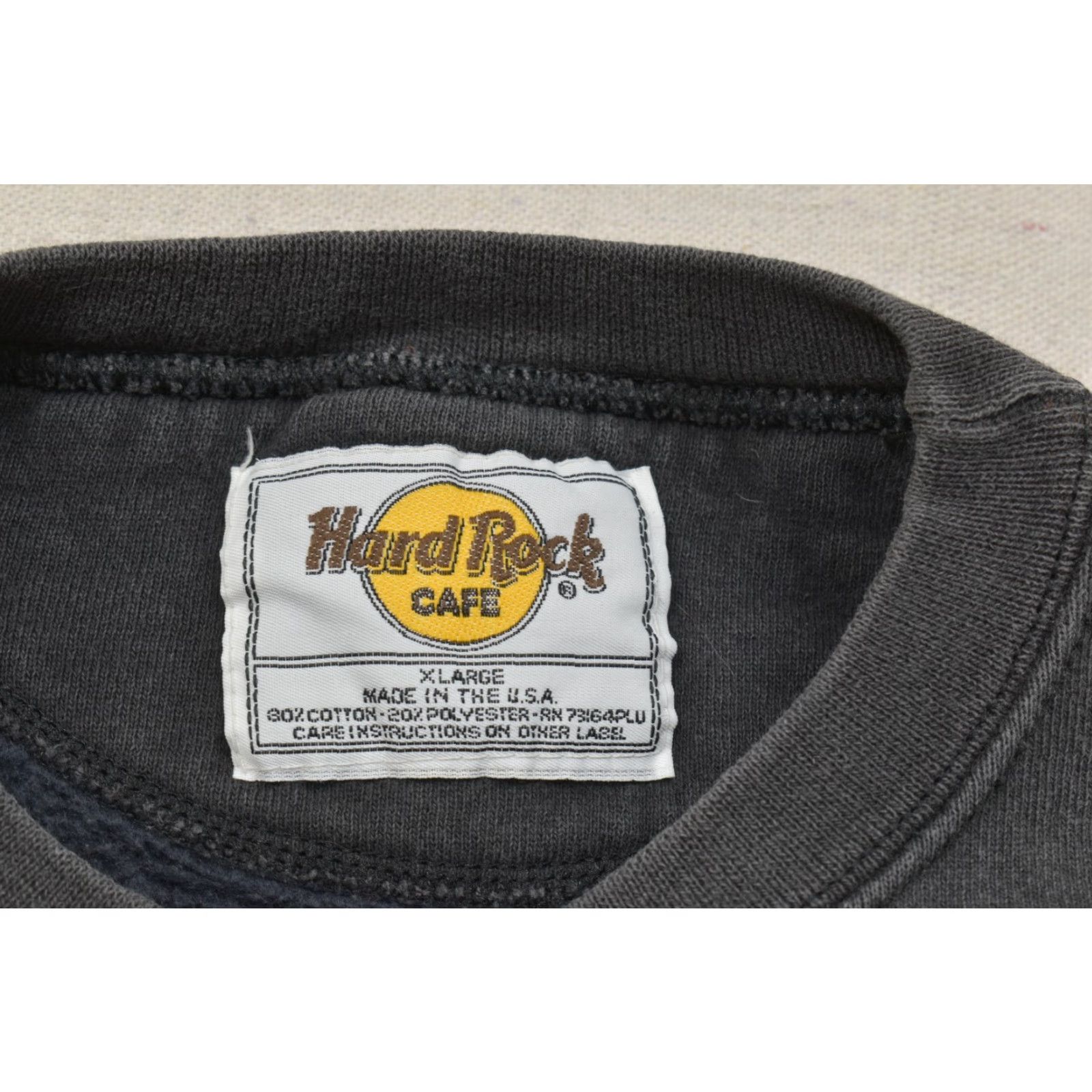 Hard Rock Cafe VINTAGE Hard Rock Cafe Washington DC Crewneck Sweater Black XL Men Pullover Long Sleeve Crew Neck Knit Winter Fall Size US XL / EU 56 / 4 - 7 Thumbnail