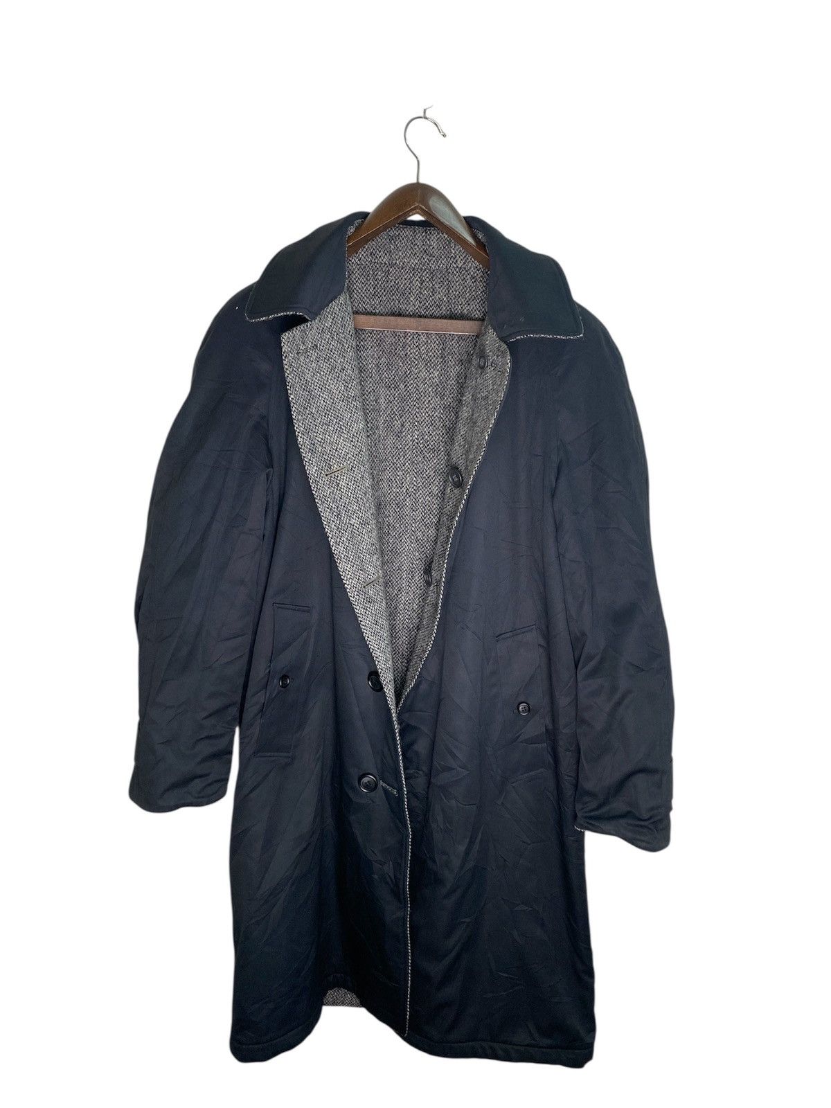 Burberry Rare Vtg Burberrys x Harris Tweed Reversible wool Jacket Size US L / EU 52-54 / 3 - 6 Thumbnail