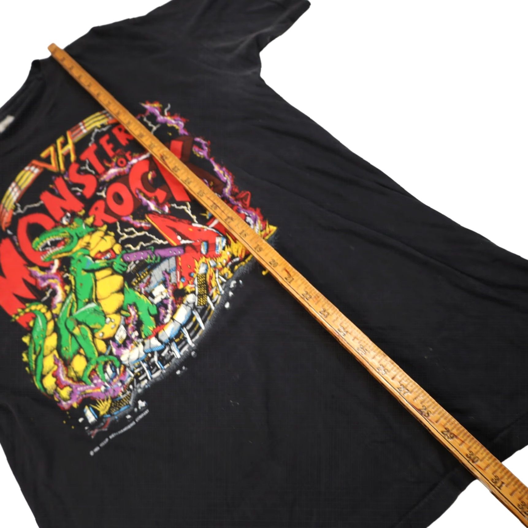 Vintage VINTAGE Van Halen Monsters of Rock Tour T Shirt Black Mens L Large 1988 Size US L / EU 52-54 / 3 - 7 Thumbnail