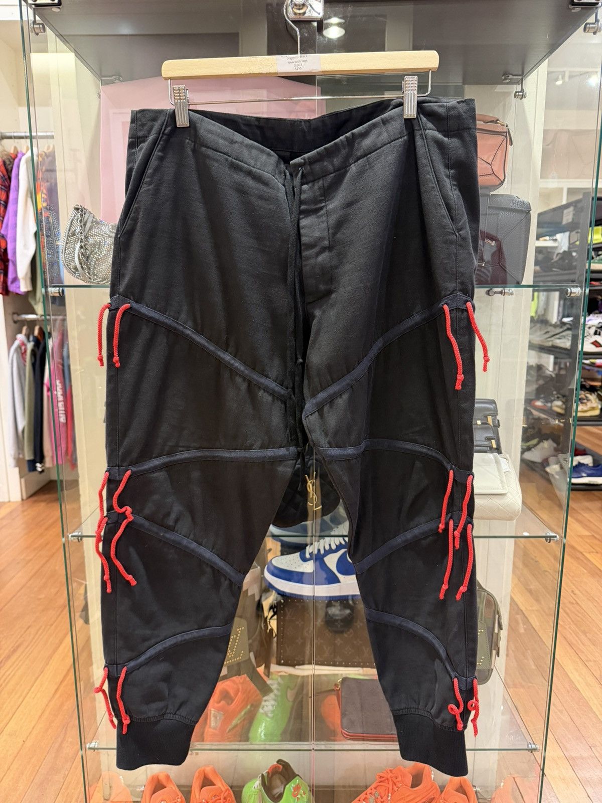 Greg Lauren Greg Lauren Black Baker Zig Zag Lounge Pants Size US 40 / EU 56 - 1 Thumbnail