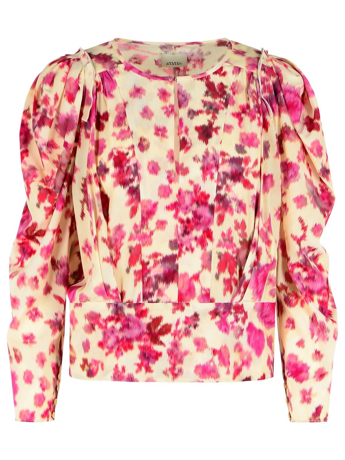 Isabel Marant ISABEL MARANT 'Zarga' Pink Stretch Silk Blouse Size M / US 6-8 / IT 42-44 - 1 Thumbnail