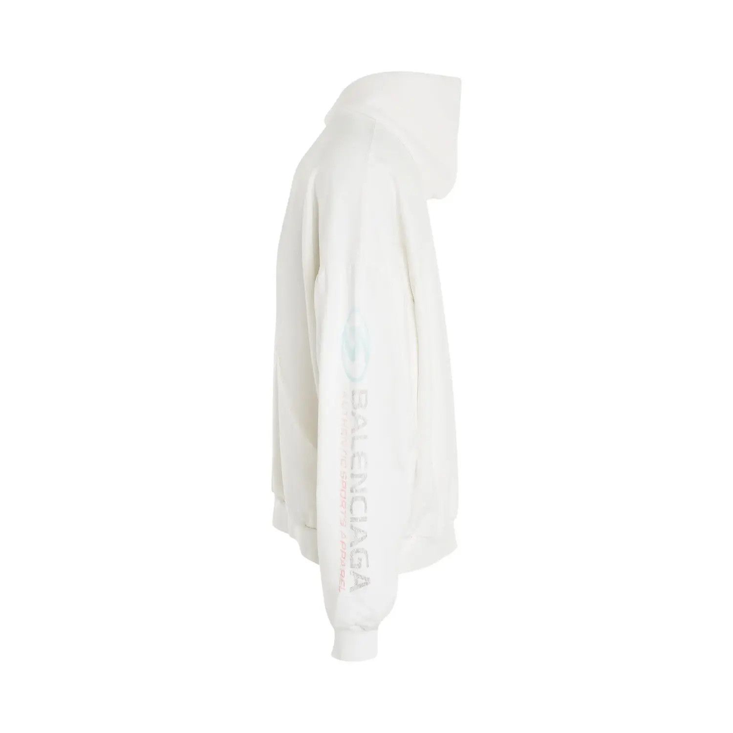 Balenciaga o1mt1gz0125 Surfer Round Hoodie Oversized in White Size US XL / EU 56 / 4 - 2 Thumbnail