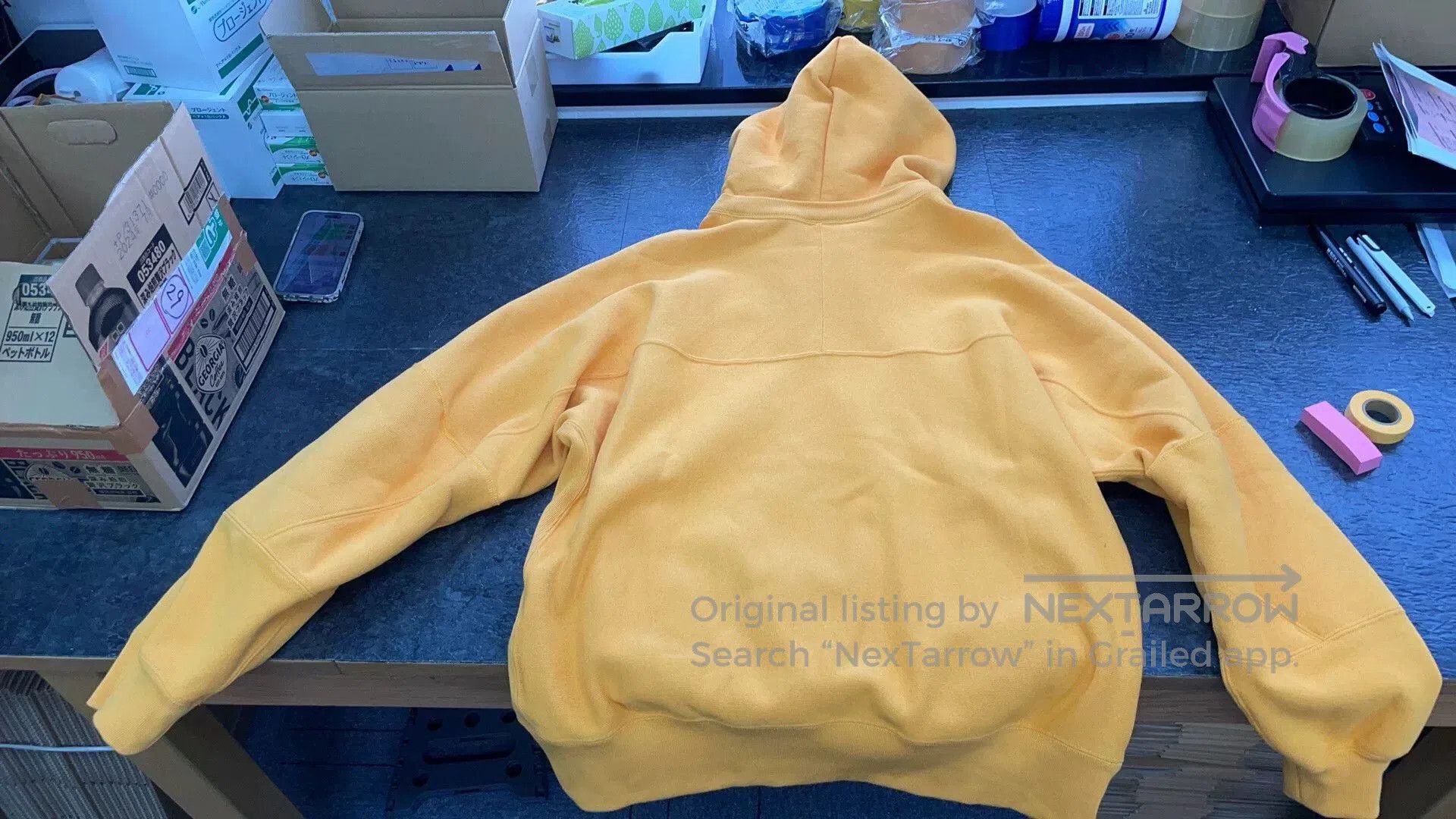 N.Hoolywood Champion Collaboration Yellow Hoodie. Size US L / EU 52-54 / 3 - 8 Thumbnail