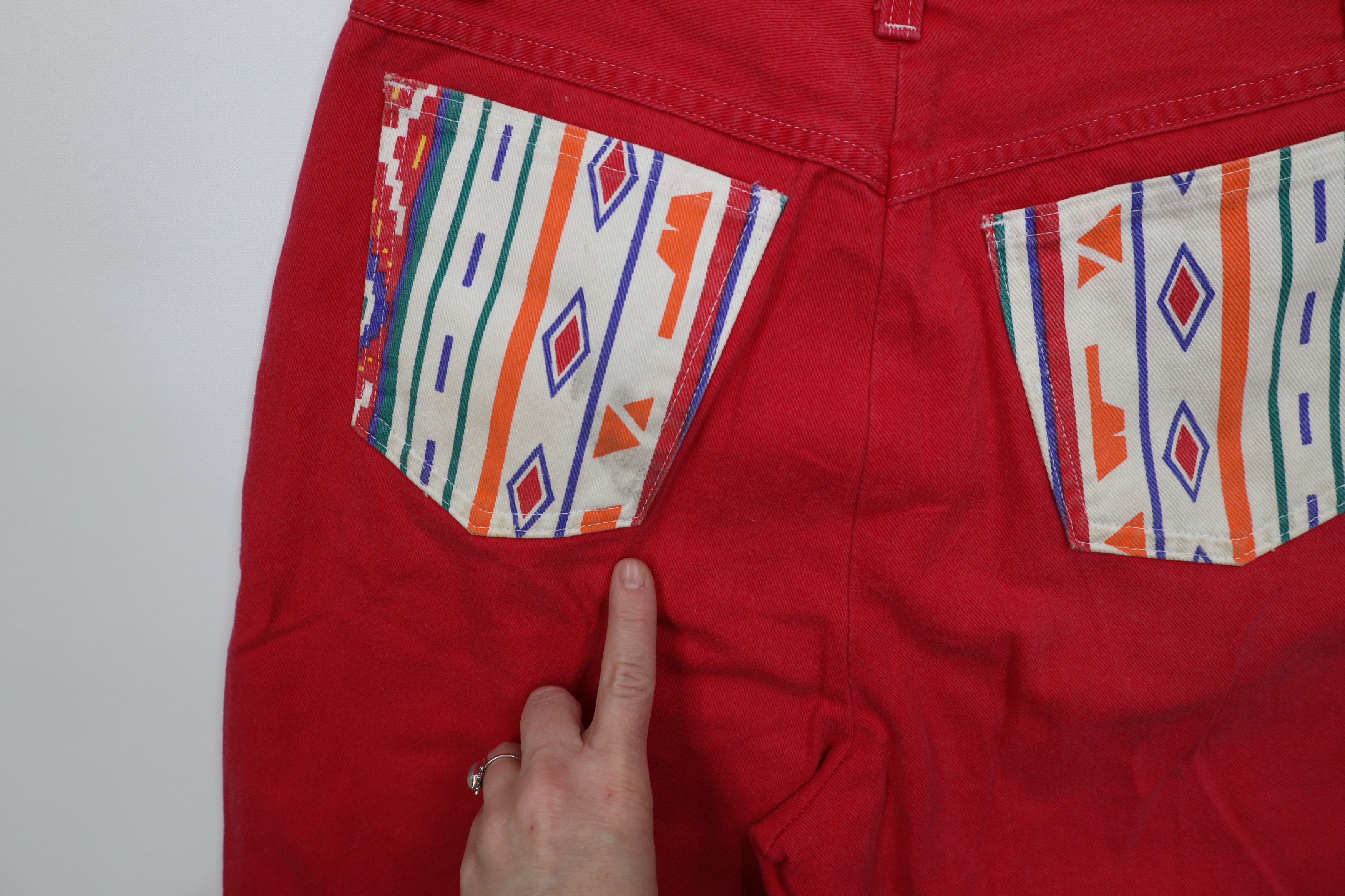 Vintage Vintage 90s Streetwear Southwestern Cowgirl Denim Shorts USA Size 28" / US 6 / IT 42 - 13 Thumbnail