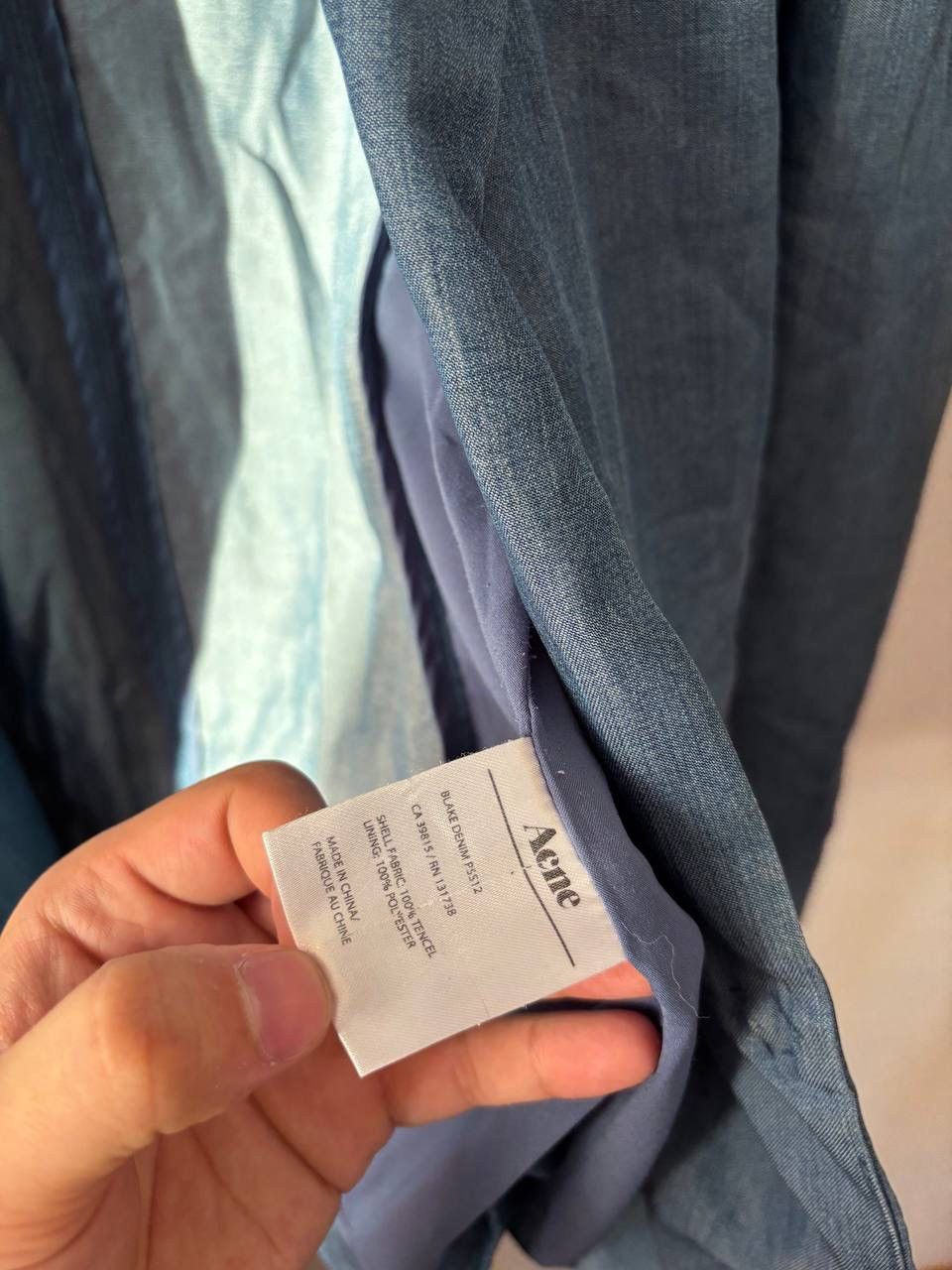 Acne Studios Acne Studios blazer Women's size 36 Washed blue colour Size XS / US 0-2 / IT 36-38 - 6 Thumbnail