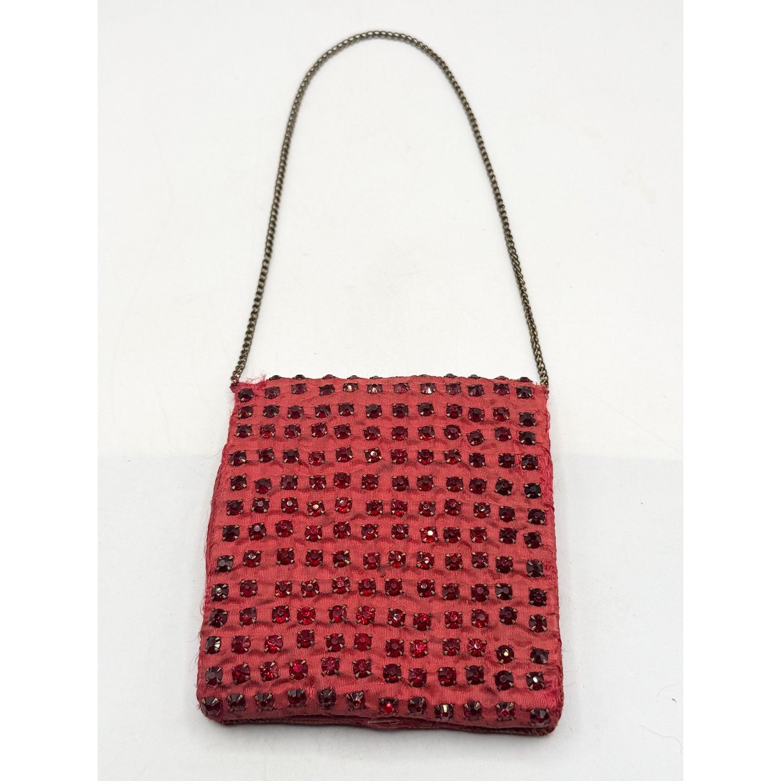 Vintage Estate vintage red rhinestone wallet purse on chain Size ONE SIZE - 4 Thumbnail