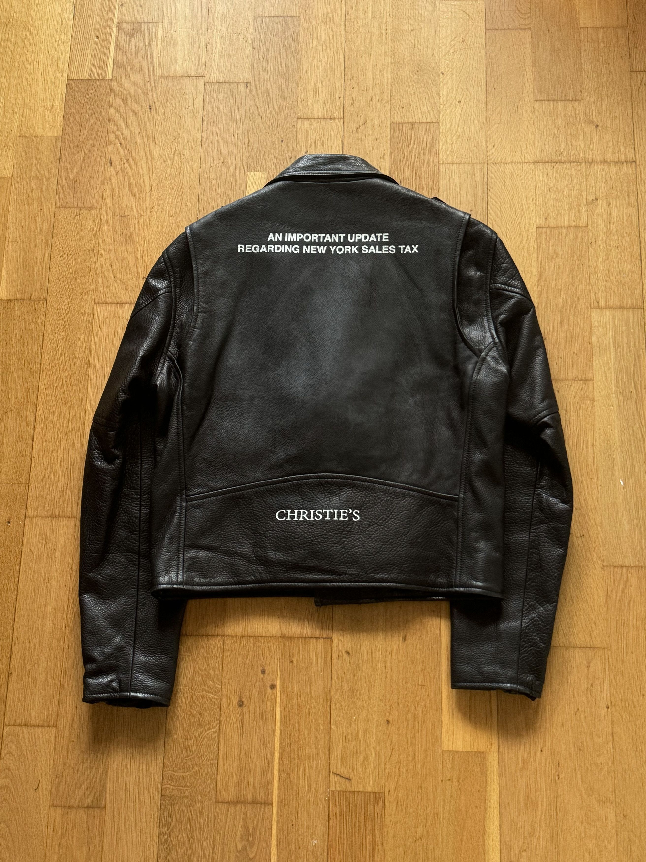 Enfants Riches Deprimes SS18 Christie's New York Sales Tax Leather Jacket Size US M / EU 48-50 / 2 - 1 Thumbnail