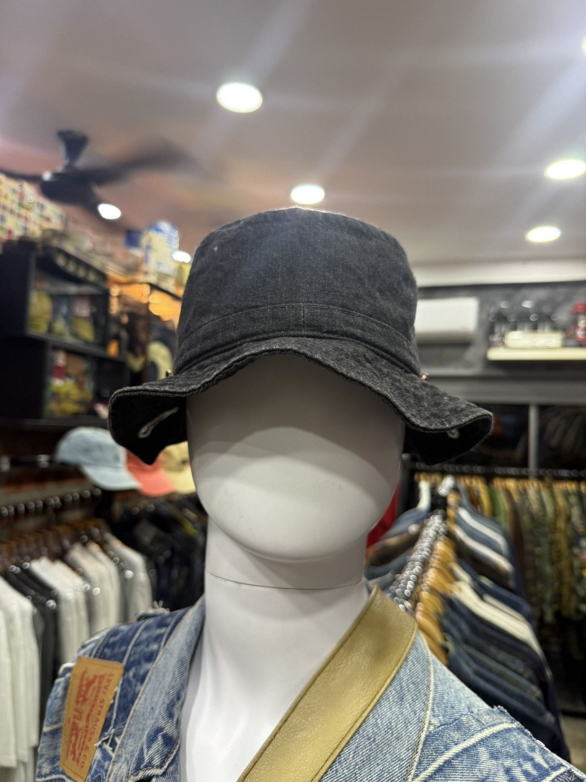 Japanese Brand C4LA Heroic denim bucket hat Size ONE SIZE - 4 Thumbnail