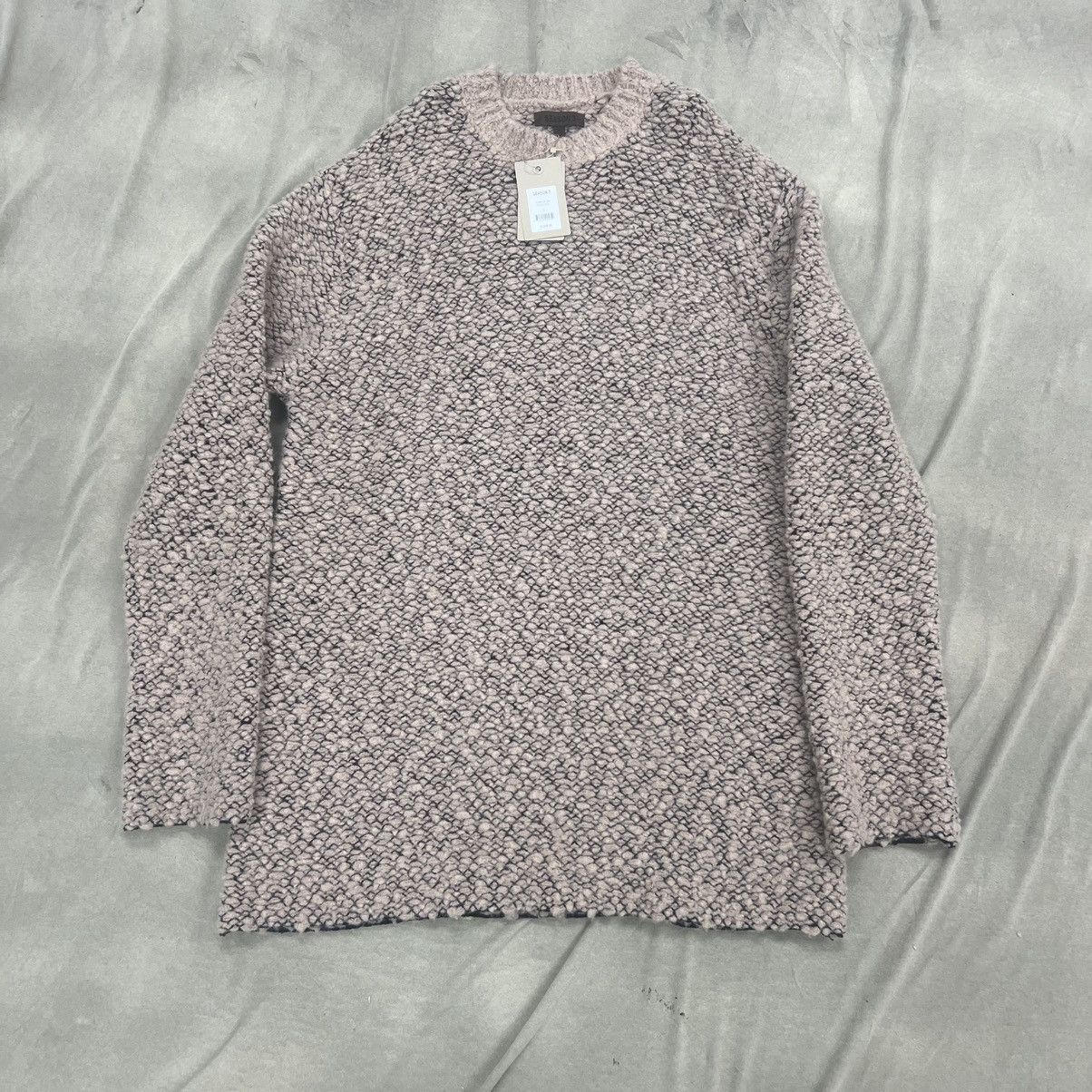 image of Yeezy Season Yzy Season 3 Boucle Sweater (Oversized) Size Small NWT in Grey, Men's