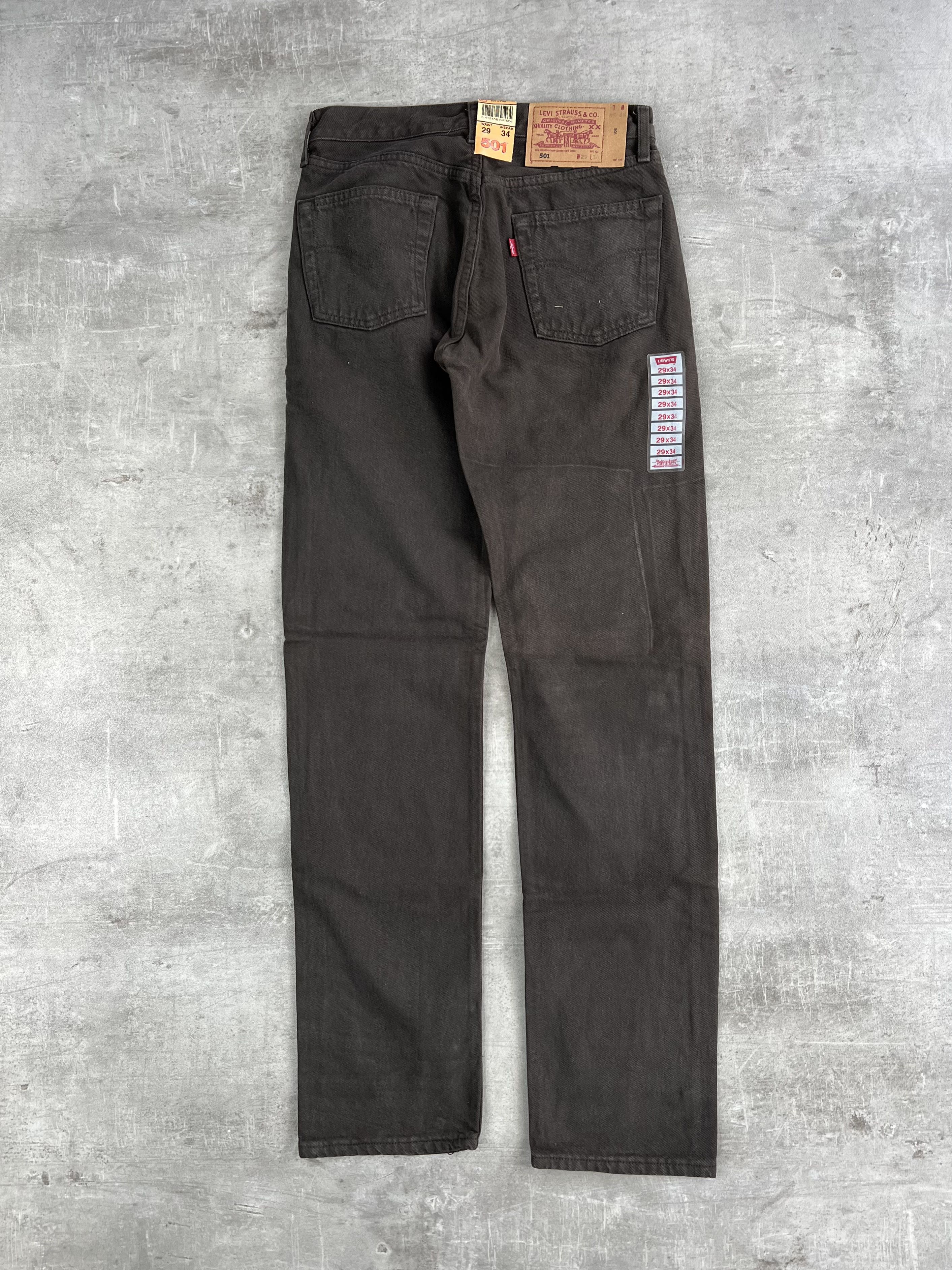 Levi's × Levi's Vintage Clothing LEVIS 501 JEANS BROWN DENIM MADE IN USA Size US 29 - 1 Thumbnail