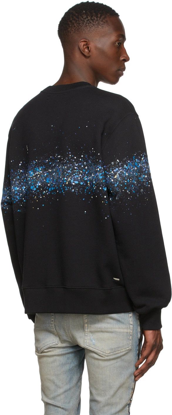 Amiri o1mle0426 Core Crystal Painter Crewneck Sweater in Black Size US S / EU 44-46 / 1 - 3 Thumbnail