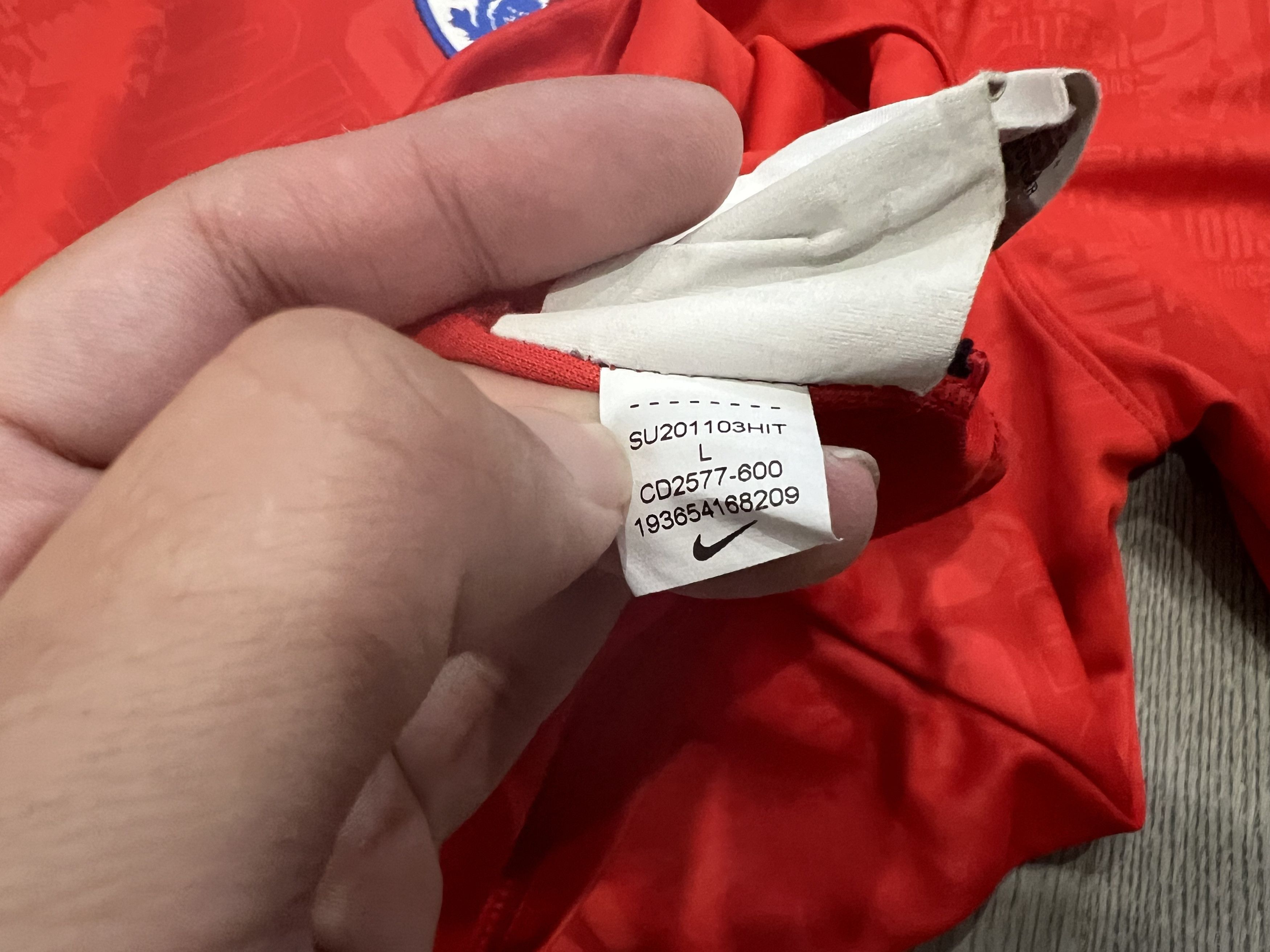 Nike England Authentic Pre Match Training Shirt Jersey 2020/2021 Size US L / EU 52-54 / 3 - 5 Thumbnail