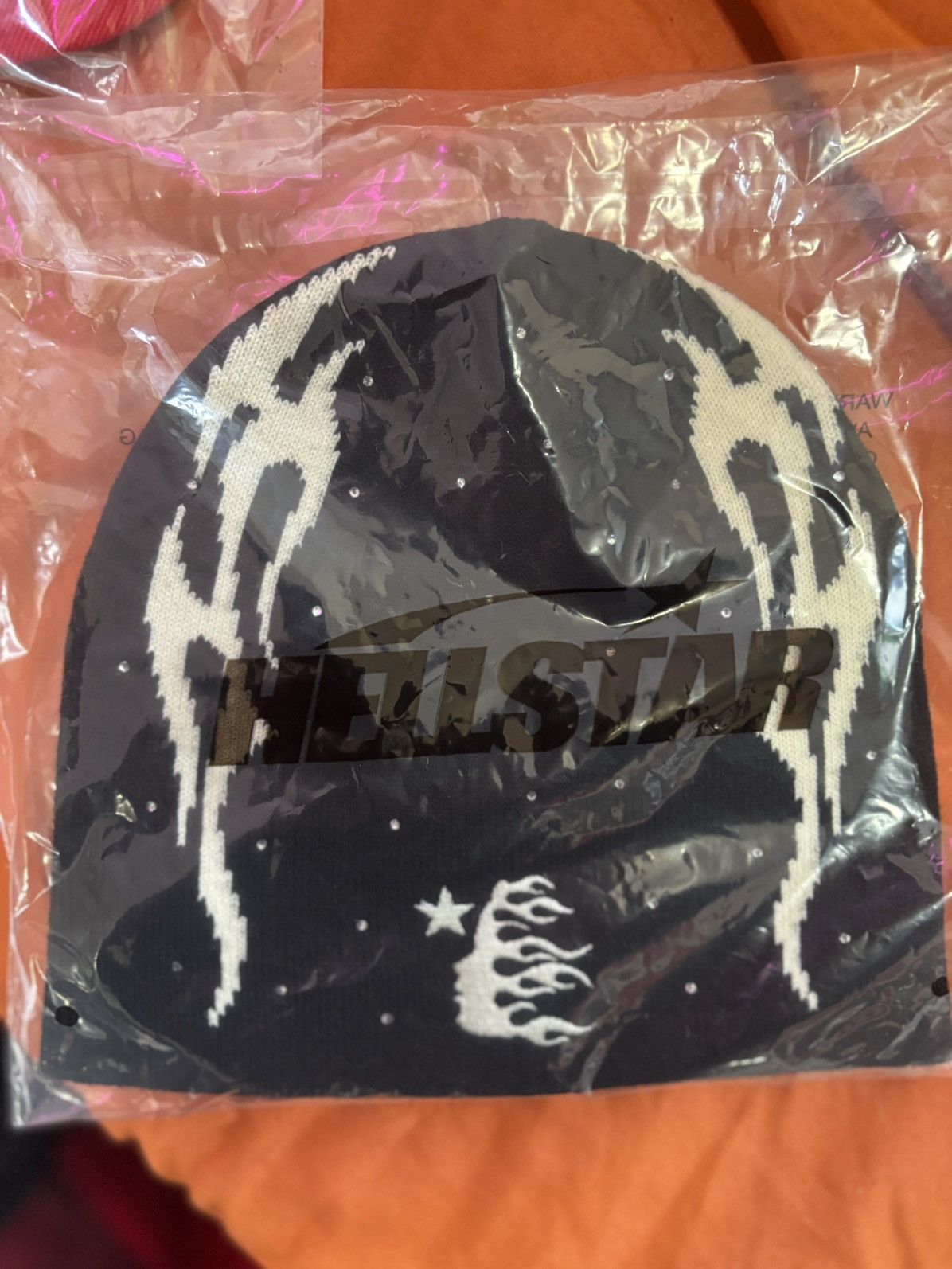 image of Hellstar Beanie in Black, Men's