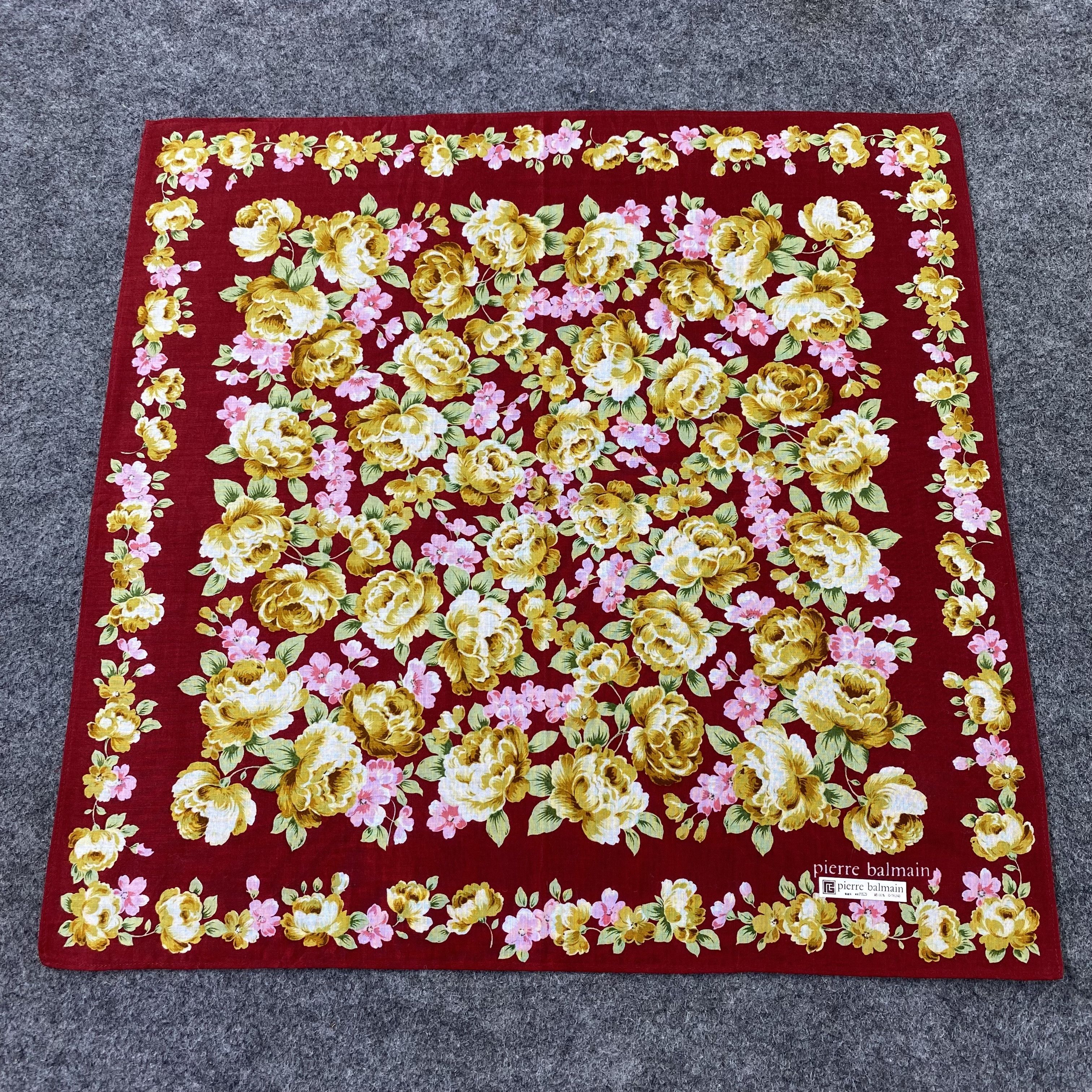 Pierre Balmain × Vintage Pierre Balmain Handkerchief / Bandana / NeckerchiefB1388 Size ONE SIZE - 3 Thumbnail