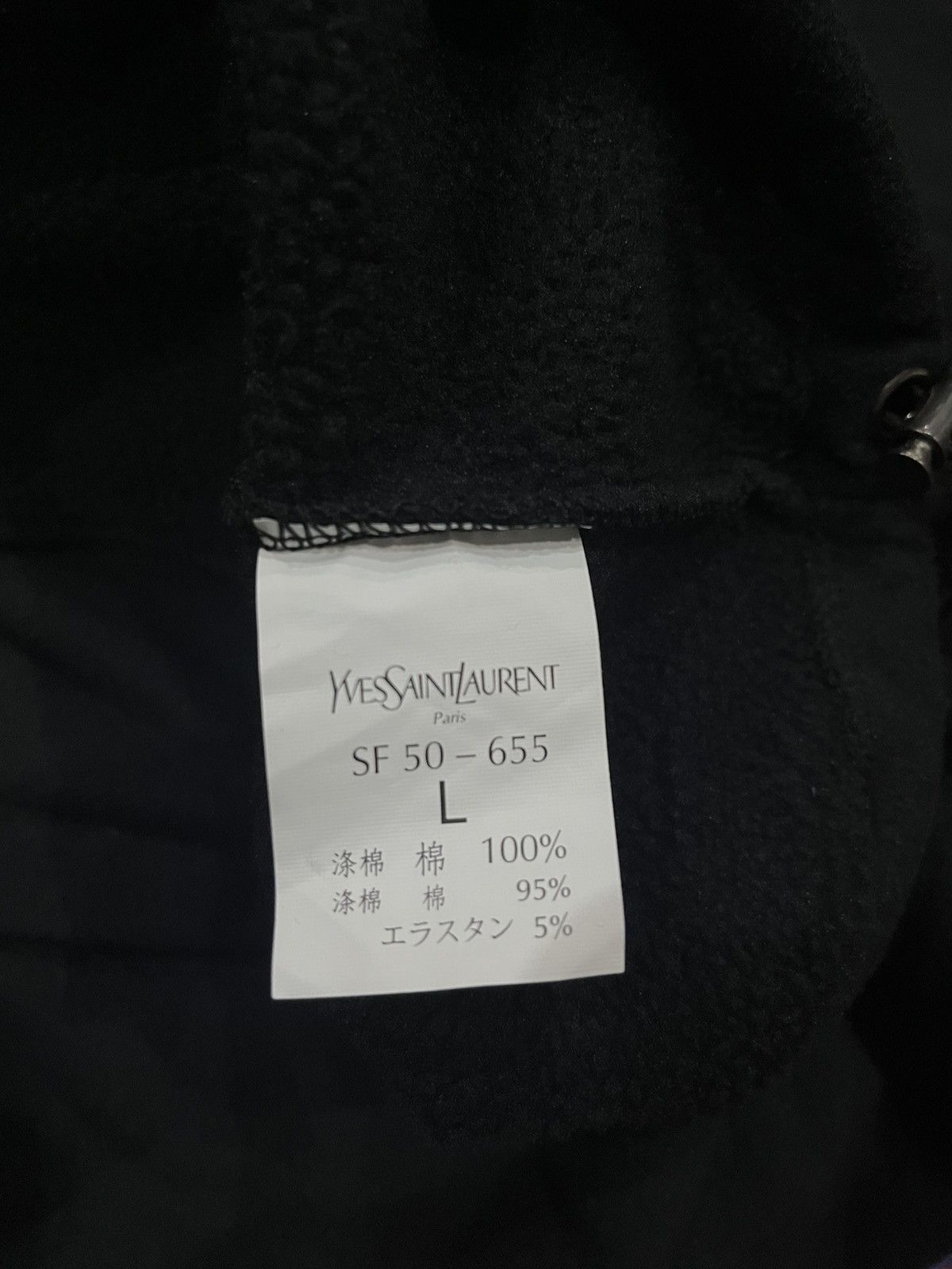 Yves Saint Laurent Yves Saint Laurent Fleece Jacket Ysl Half Zip Size US L / EU 52-54 / 3 - 7 Thumbnail