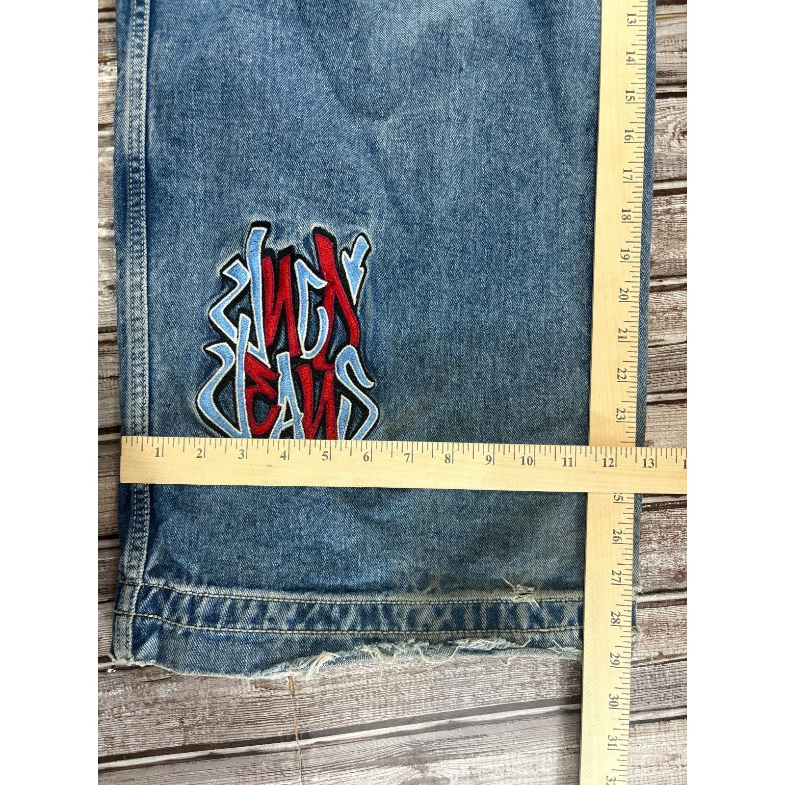 JNCO JNCO Rollin’ 26” baggy jeans size 34 x 30 color dark stone Y Size US 34 / EU 50 - 7 Thumbnail
