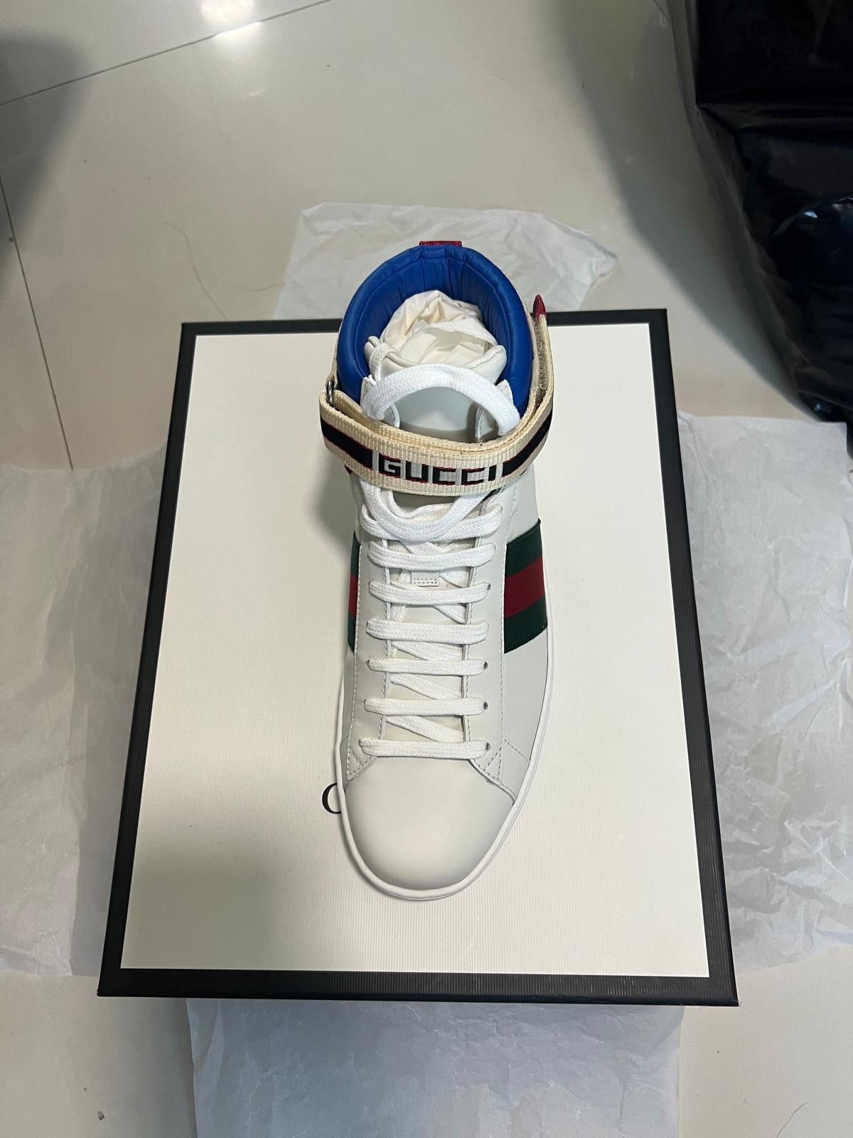 Gucci Gucci Ace High Top Sneaker Size US 8 / EU 41 - 4 Thumbnail