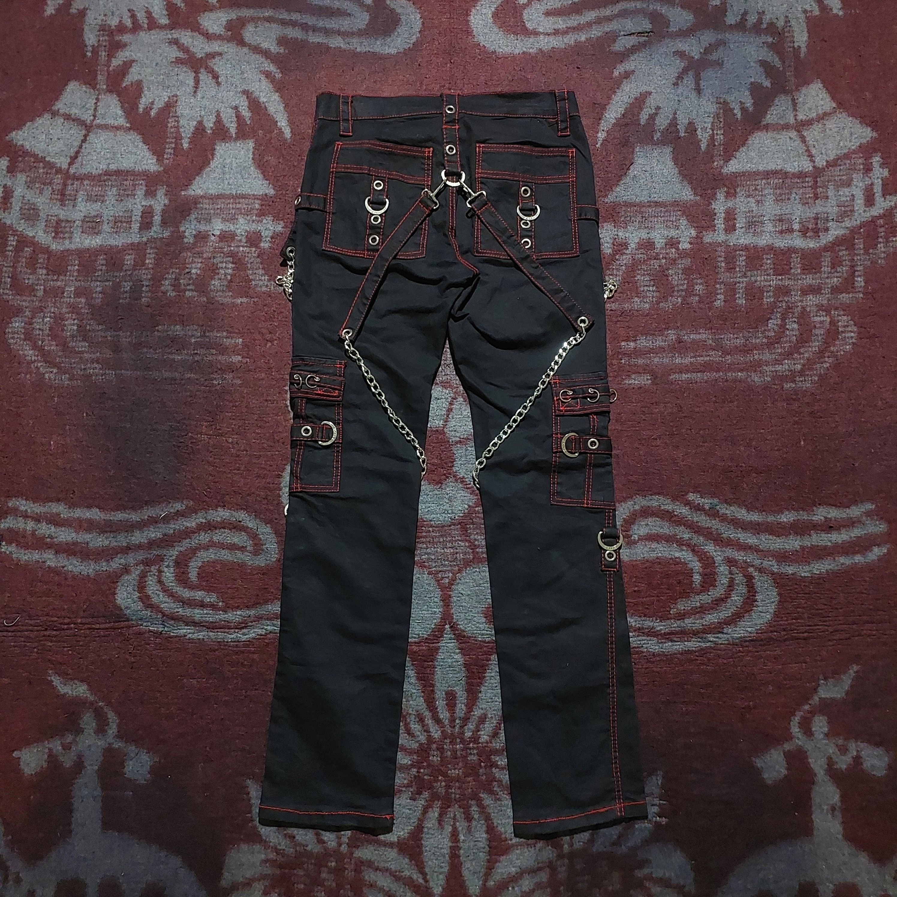 Tripp NYC Avant Garde Trip NYC X-Strap studded cargo Bondage Pants Size US 28 / EU 44 - 2 Thumbnail