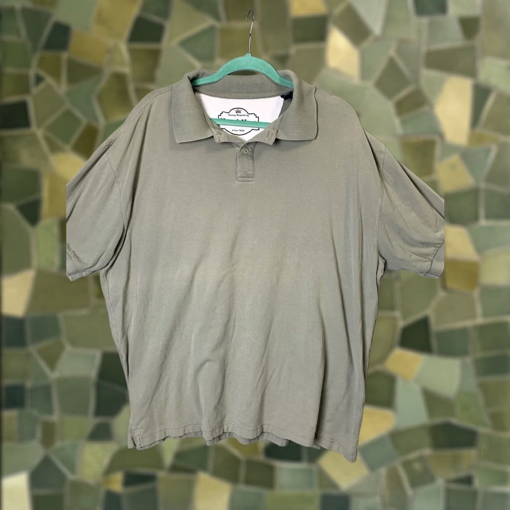 Nat Nast VINTAGE Nat Nast Shirt Men XL Green Polo Plain Basic Pima Cotton Minimal Everyday Office Size US XL / EU 56 / 4 - 1 Thumbnail