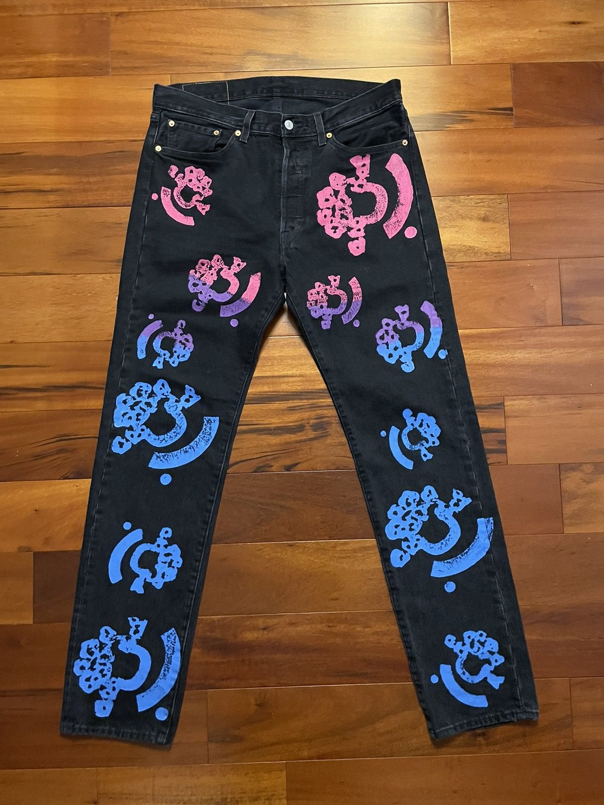 image of B Stroy x Denim Tears Bstroy Jeans in Black, Men's (Size 34)