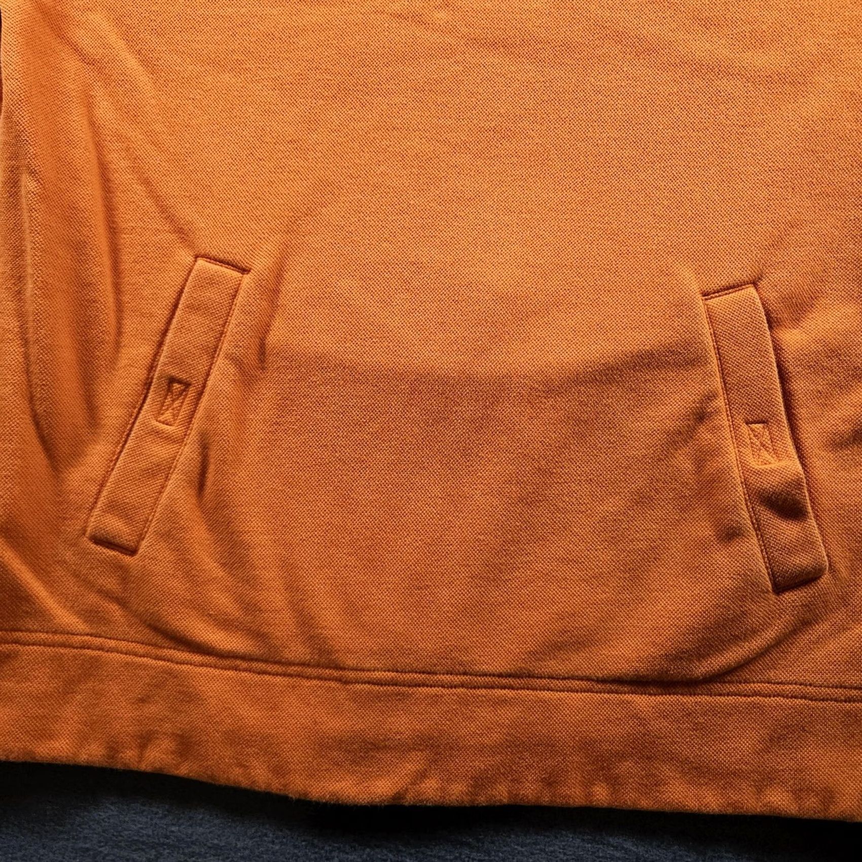 Ralph Lauren VINTAGE Lauren Ralph Lauren Pullover Sweater Mens Small Mock Neck Orange Knit Cotton Polyester Kangaroo Pocket Size US S / EU 44-46 / 1 - 3 Thumbnail
