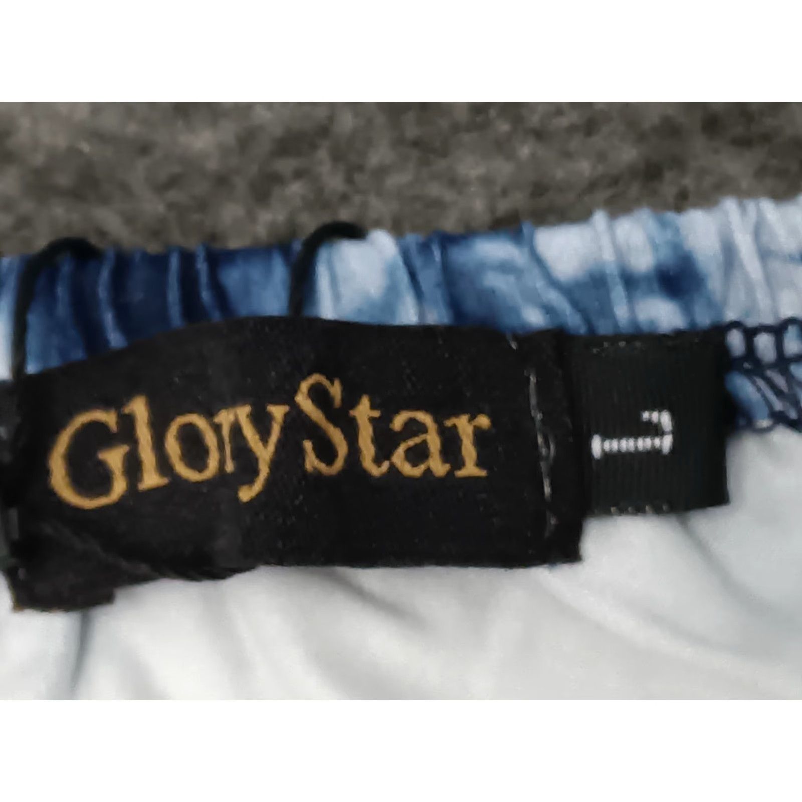 Vintage Glory Star Dress L Tie Dye Blue Boho Faux Wrap Sleeveless Under Shoulder Dress Size L / US 10 / IT 46 - 5 Thumbnail