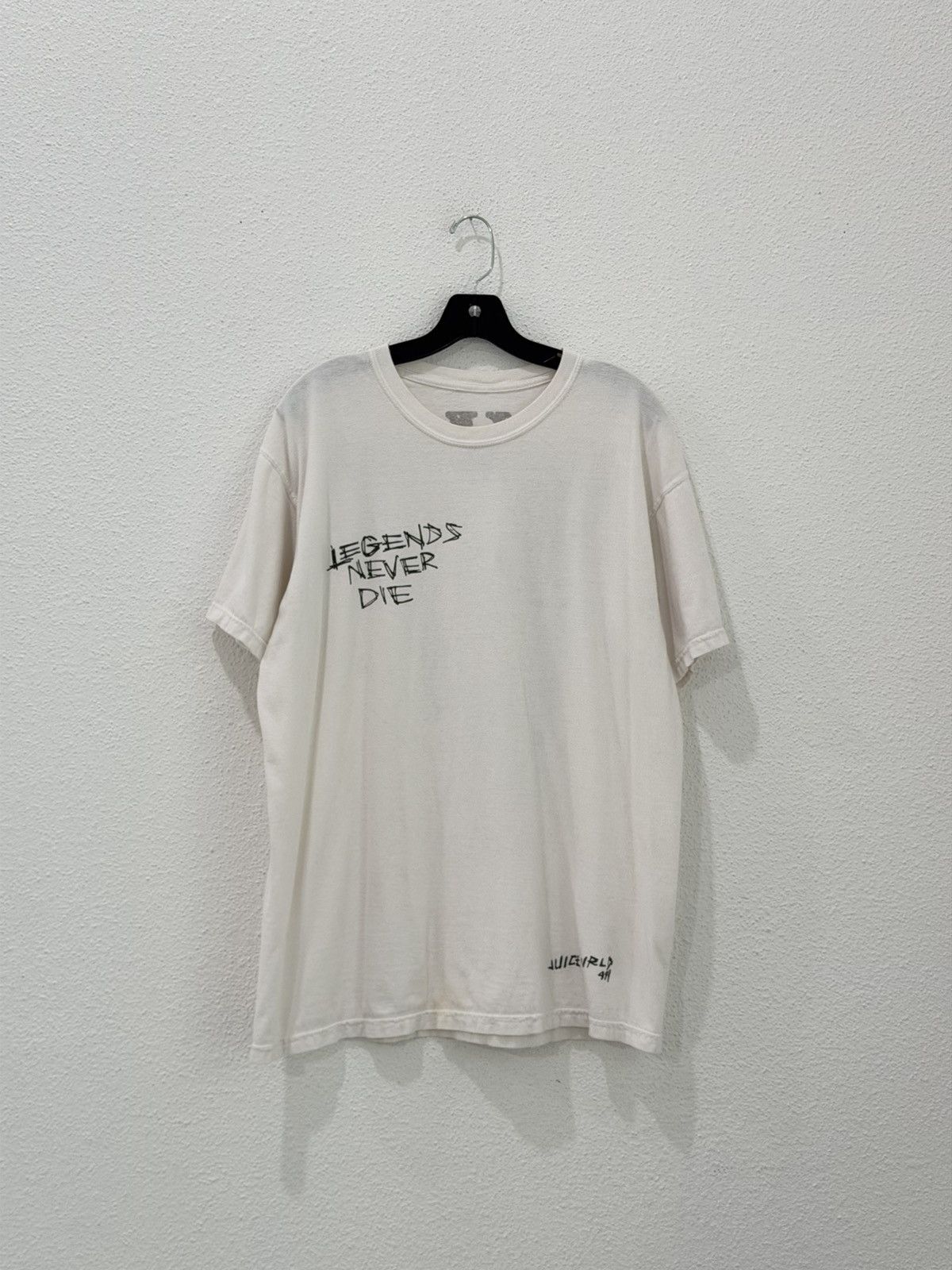 Vlone Vlone x Juice WRLD Legends Never Die T-Shirt White Large Size US L / EU 52-54 / 3 - 3 Thumbnail
