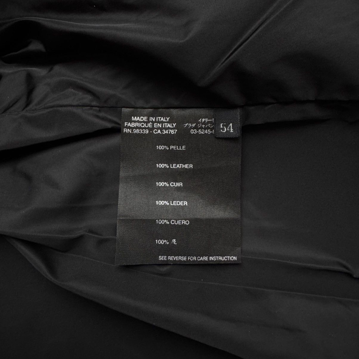 Prada Prada FW2003 Textured ”Crocodile” Embossed Leather Coat Size US L / EU 52-54 / 3 - 12 Thumbnail