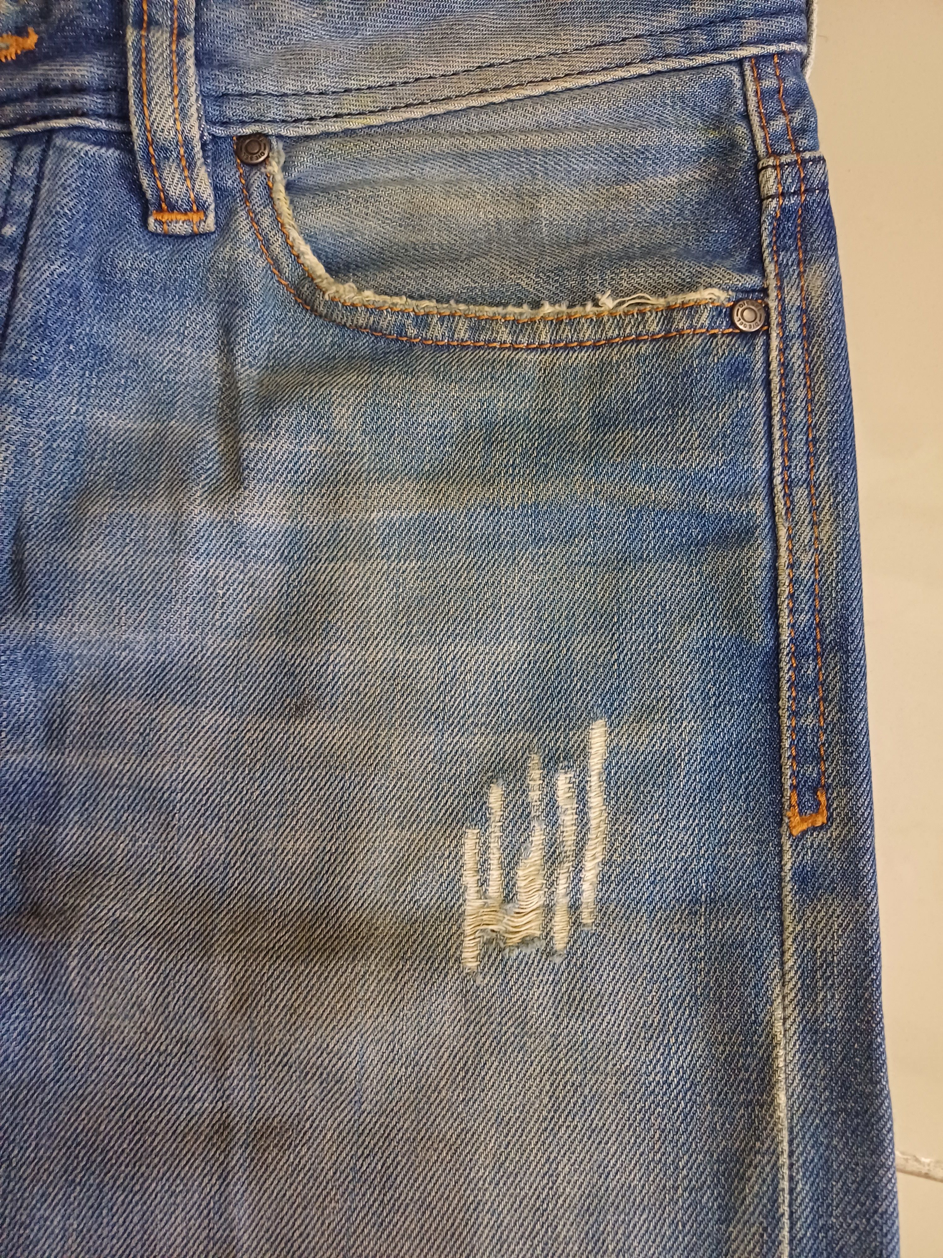 Designer × Seditionaries Diesel jeans, distressed & faded colour design Size US 31 - 9 Thumbnail