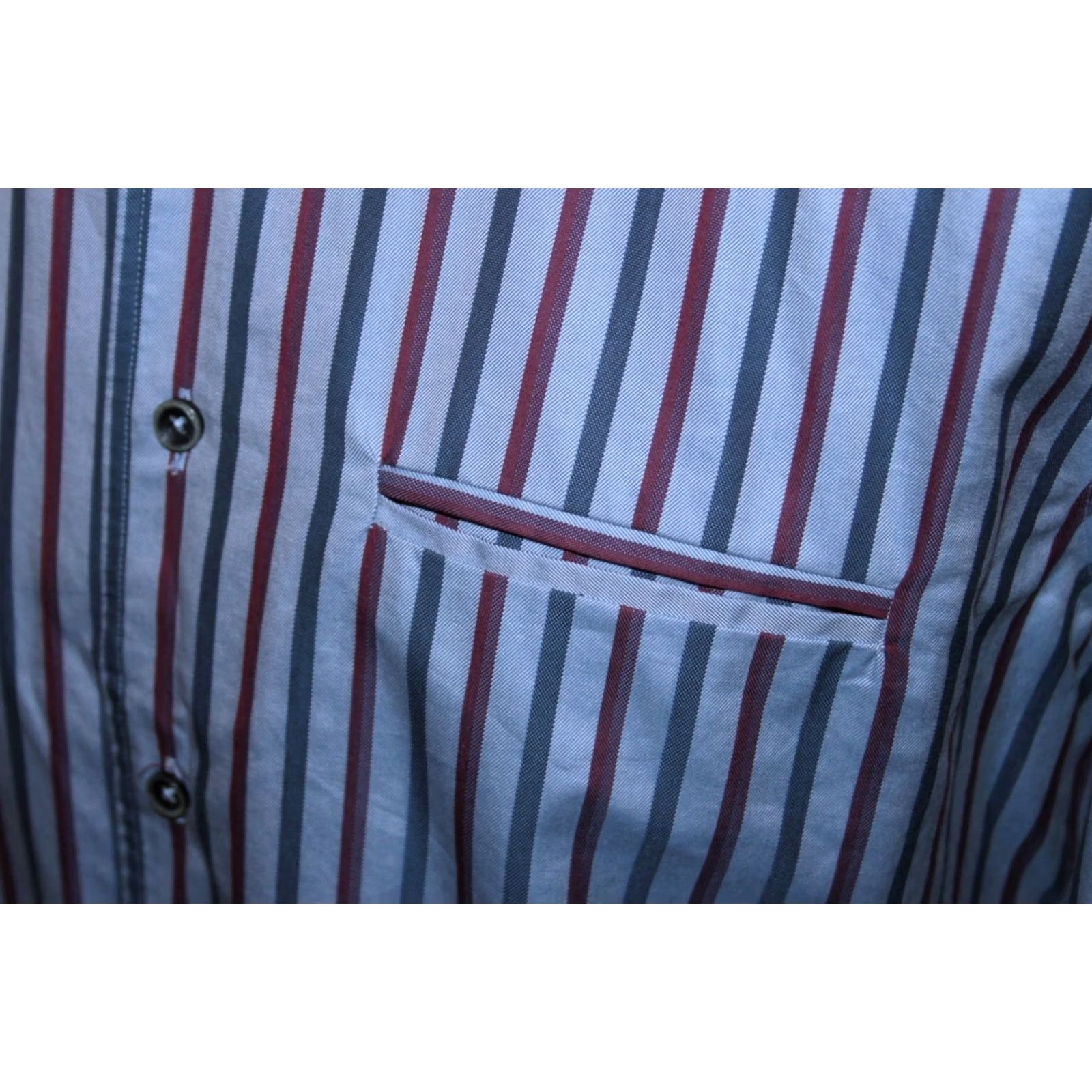 Corneliani Corneliani Mens Formal Shirt Dress Shirt 41 16 Multicoloured Long Sleeves Cotton Regular Size 41 16 Mens Size 42R - 3 Thumbnail