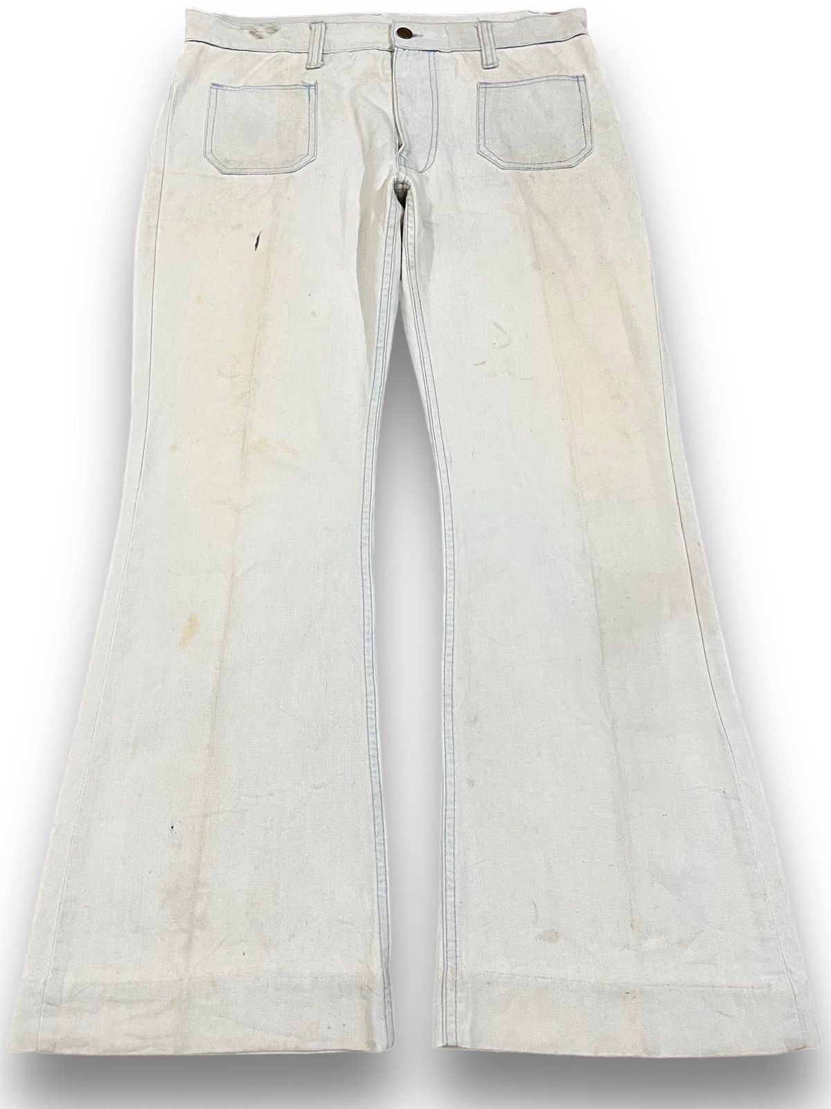Japanese Brand × Vintage Vintage Japanese Brand Bootcut Bush Pants Denim Size US 34 / EU 50 - 1 Thumbnail