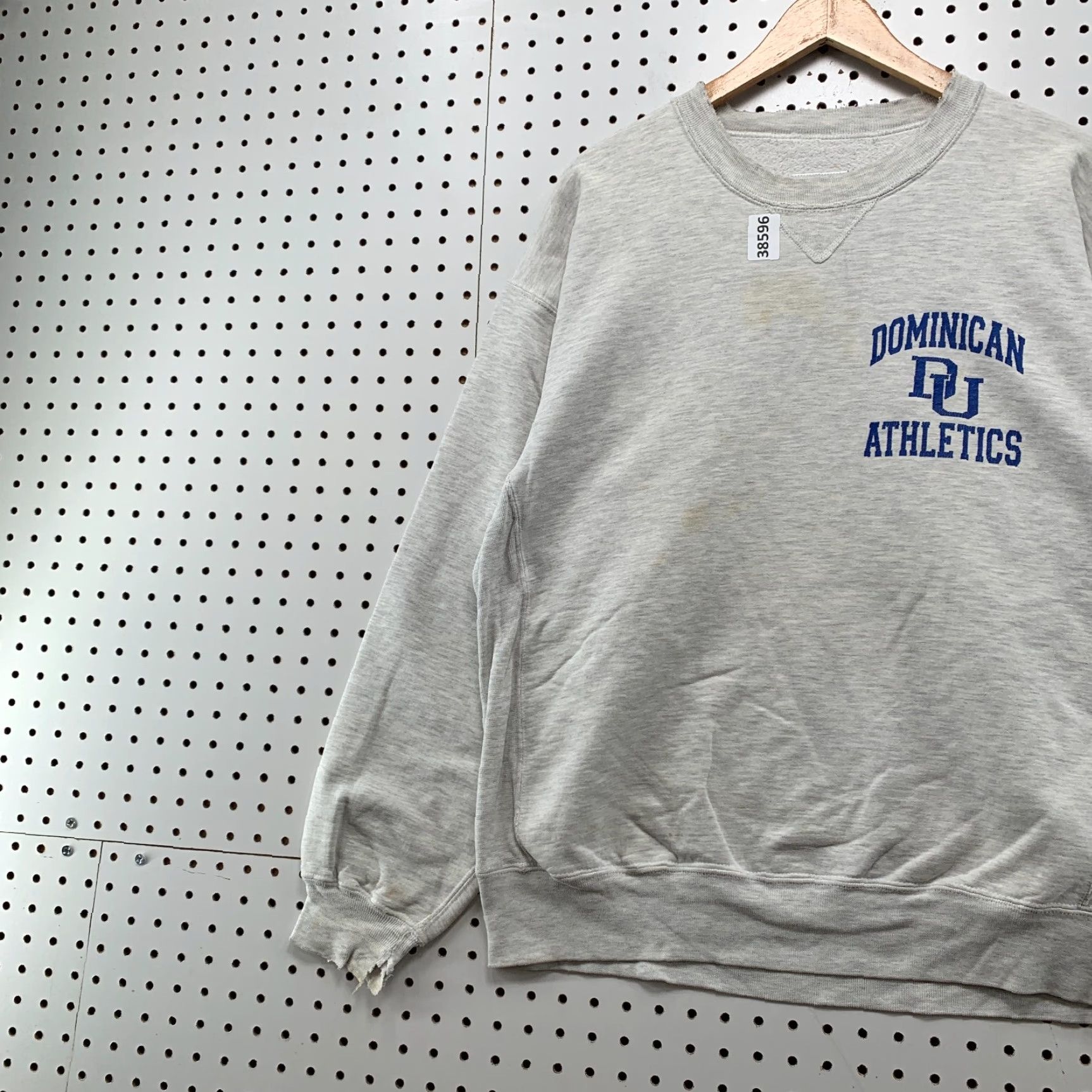 Russell Athletic VINTAGE Russell Athletic Dominican University Sweatshirt Mens Large Gray Graphic Print Pullover Fleece USA Size US L / EU 52-54 / 3 - 4 Thumbnail