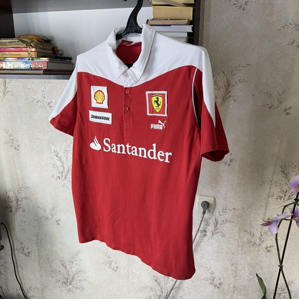 Ferrari × Puma Vintage Puma Ferrari Scuderia T Shirt Santander Formula 1 Size US L / EU 52-54 / 3 - 8 Thumbnail